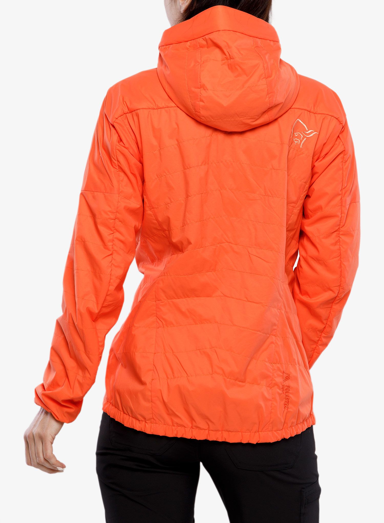 Damska bunda na skialpy Norrona Lyngen Alpha100 Zip Hood – orange alert