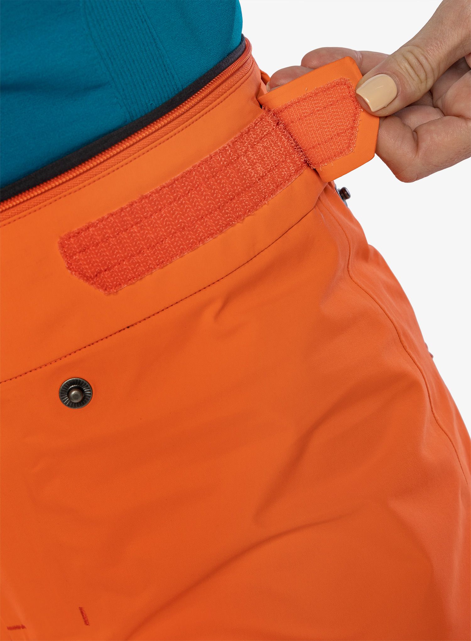 Kalhoty dámské Norrona Lyngen Gore-Tex Pro Pants - orange alert/peach amber