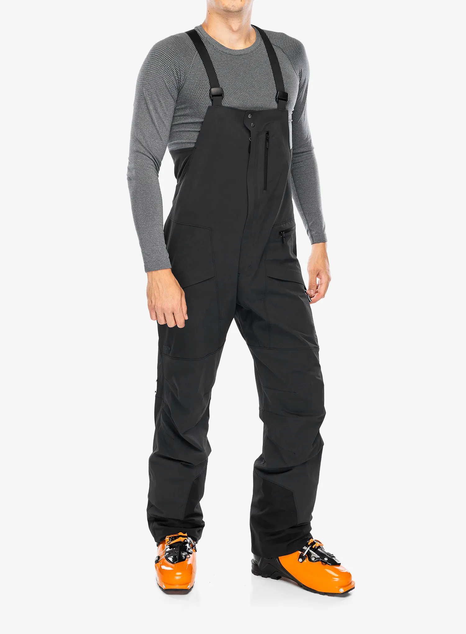 Softshell kalhoty Norrona More Flex1 Bib - caviar