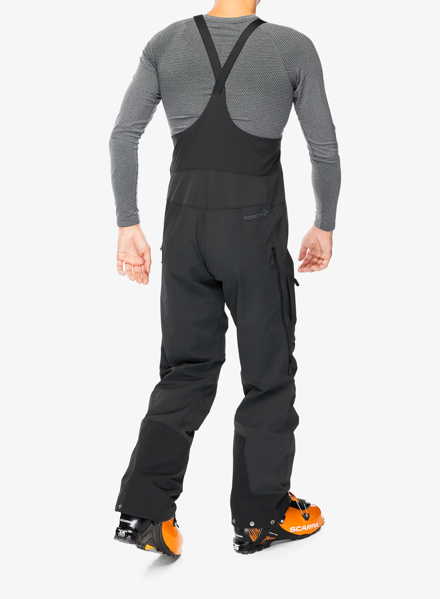 Softshell kalhoty Norrona More Flex1 Bib - caviar