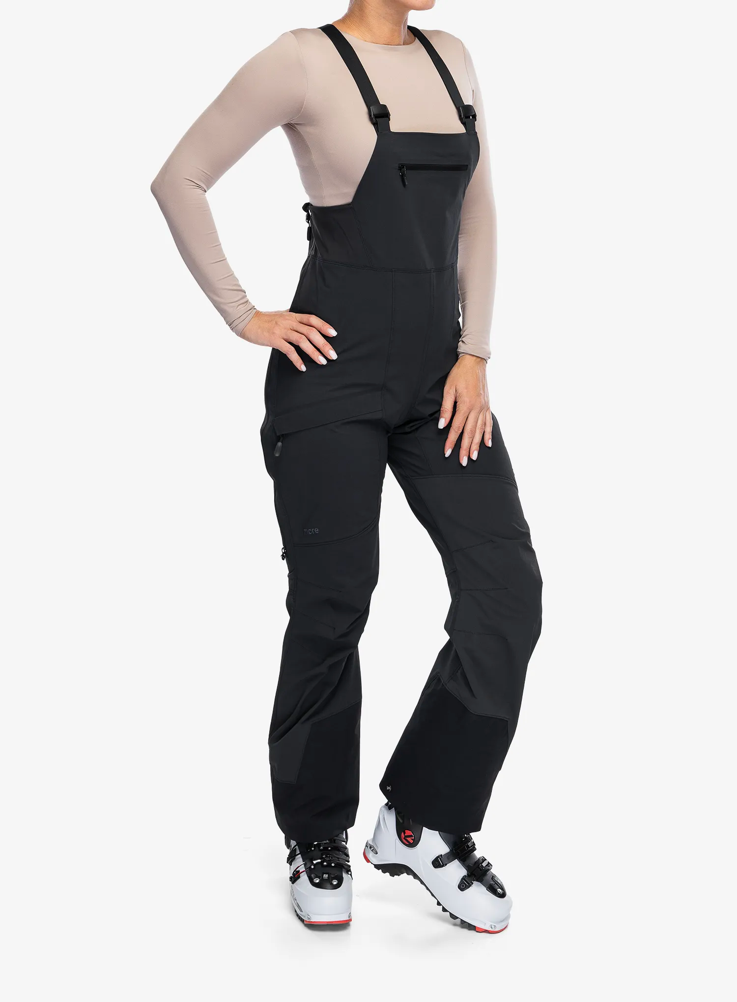 Softshellové kalhoty dámské Norrona More Flex1 Bib - caviar