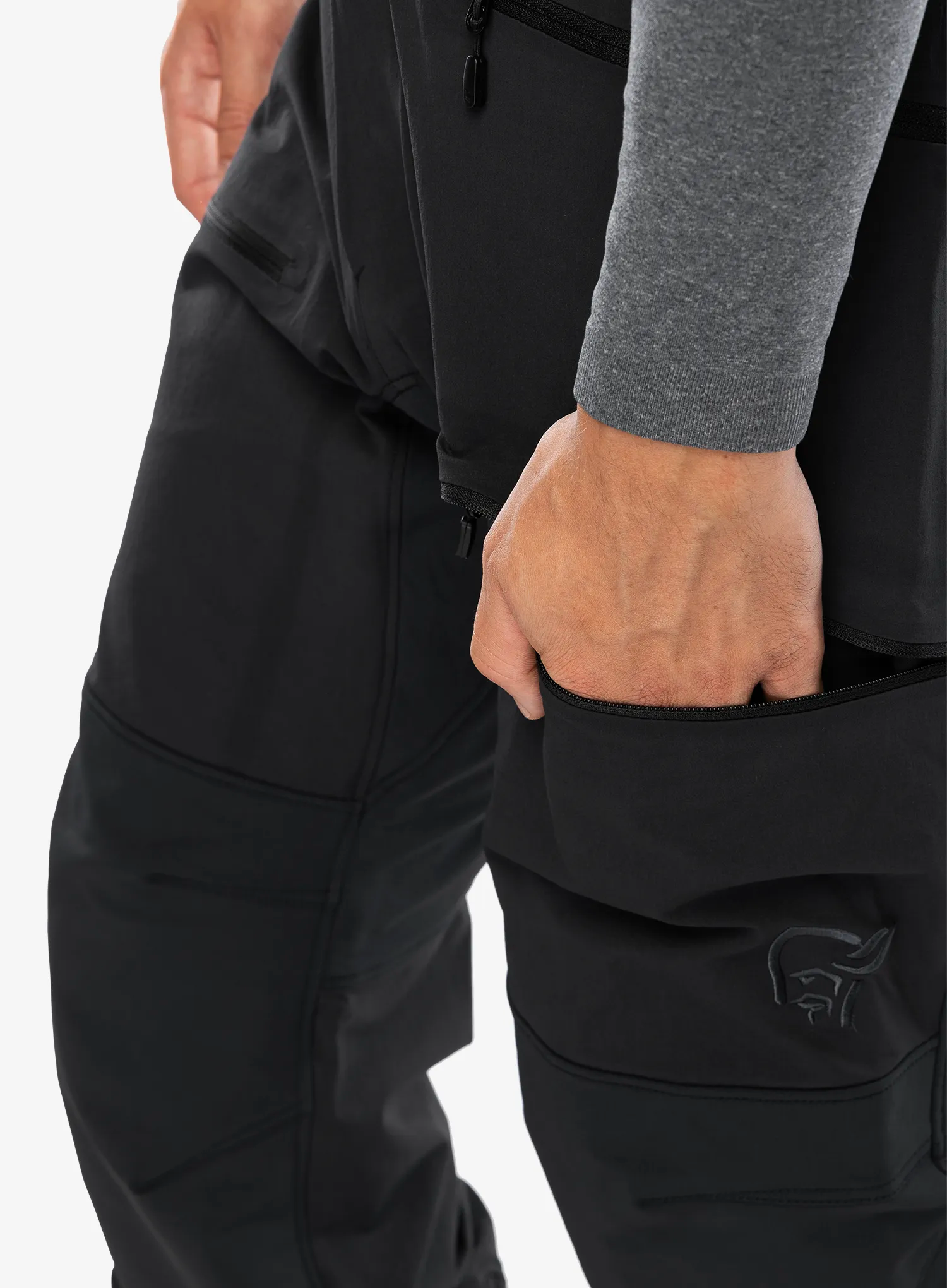 Softshell kalhoty Norrona More Flex1 Pants - caviar