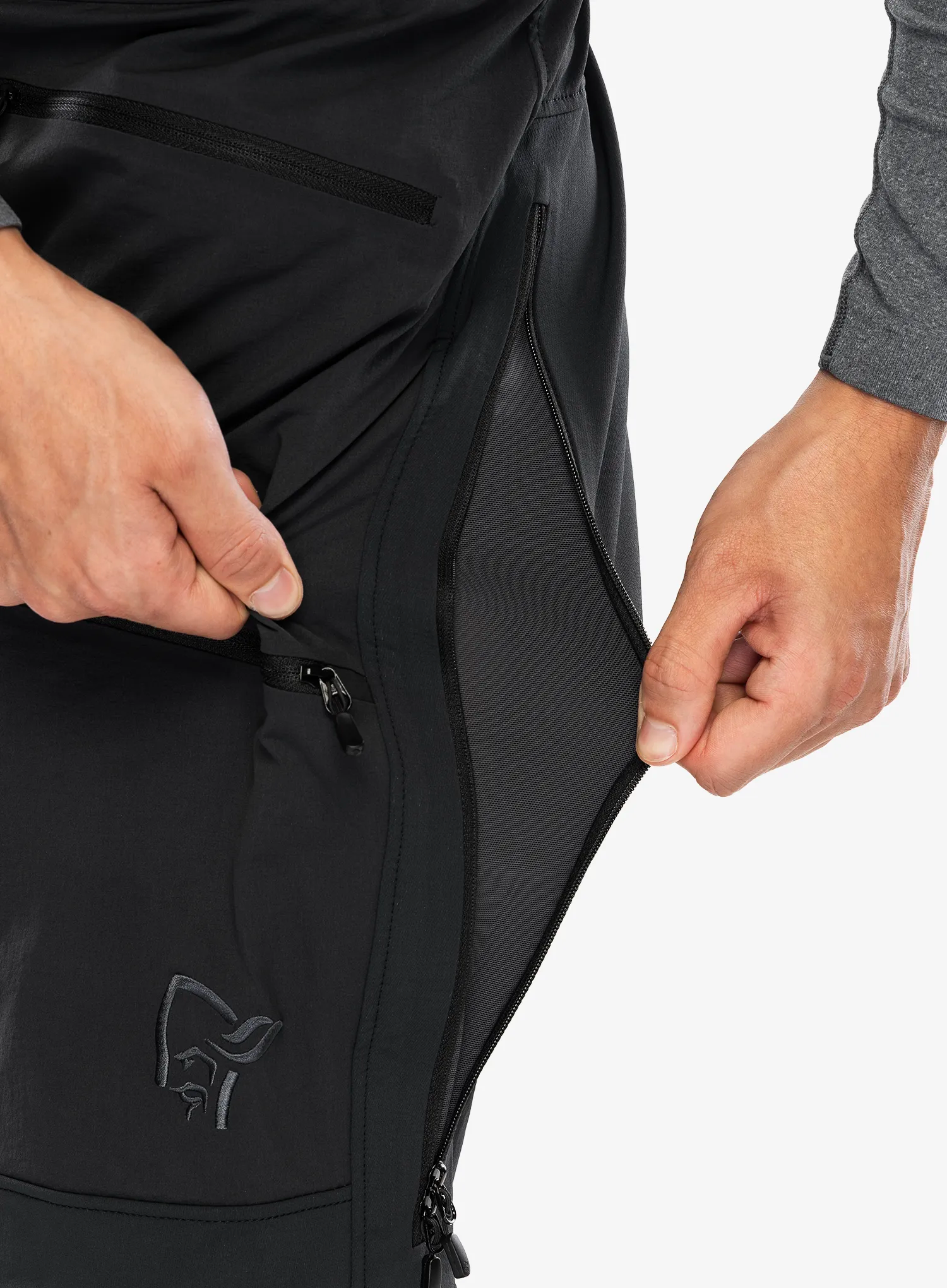 Softshell kalhoty Norrona More Flex1 Pants - caviar