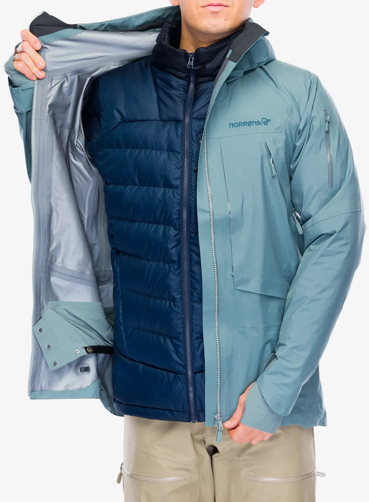 Bunda s membránou Norrona More GORE-TEX Jacket - trooper