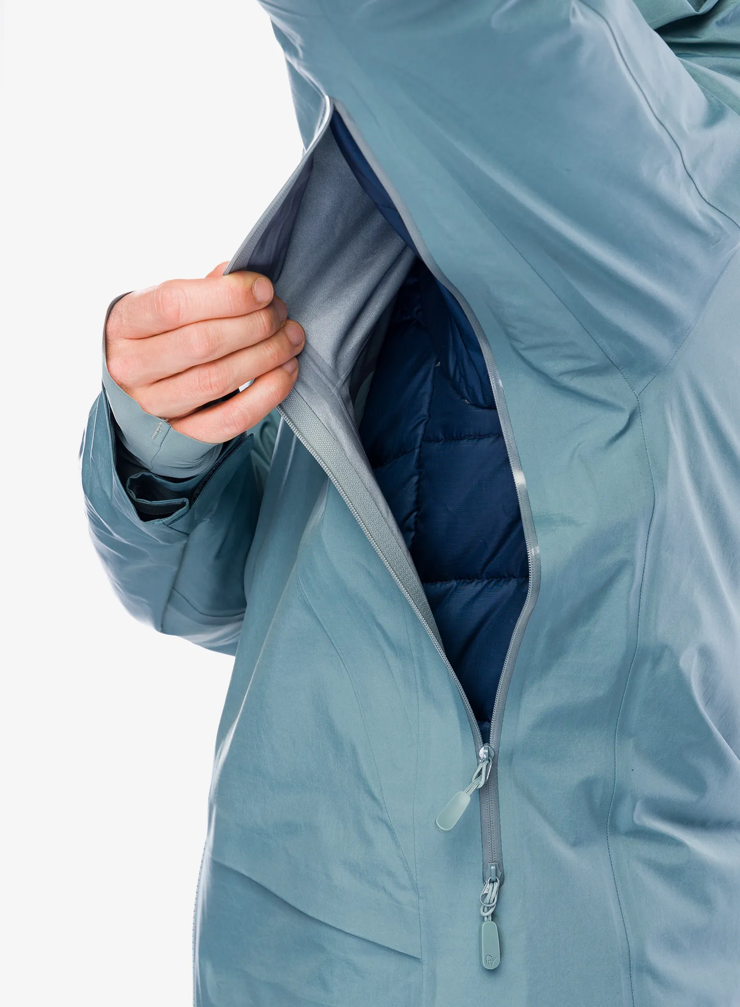 Bunda s membránou Norrona More GORE-TEX Jacket - trooper
