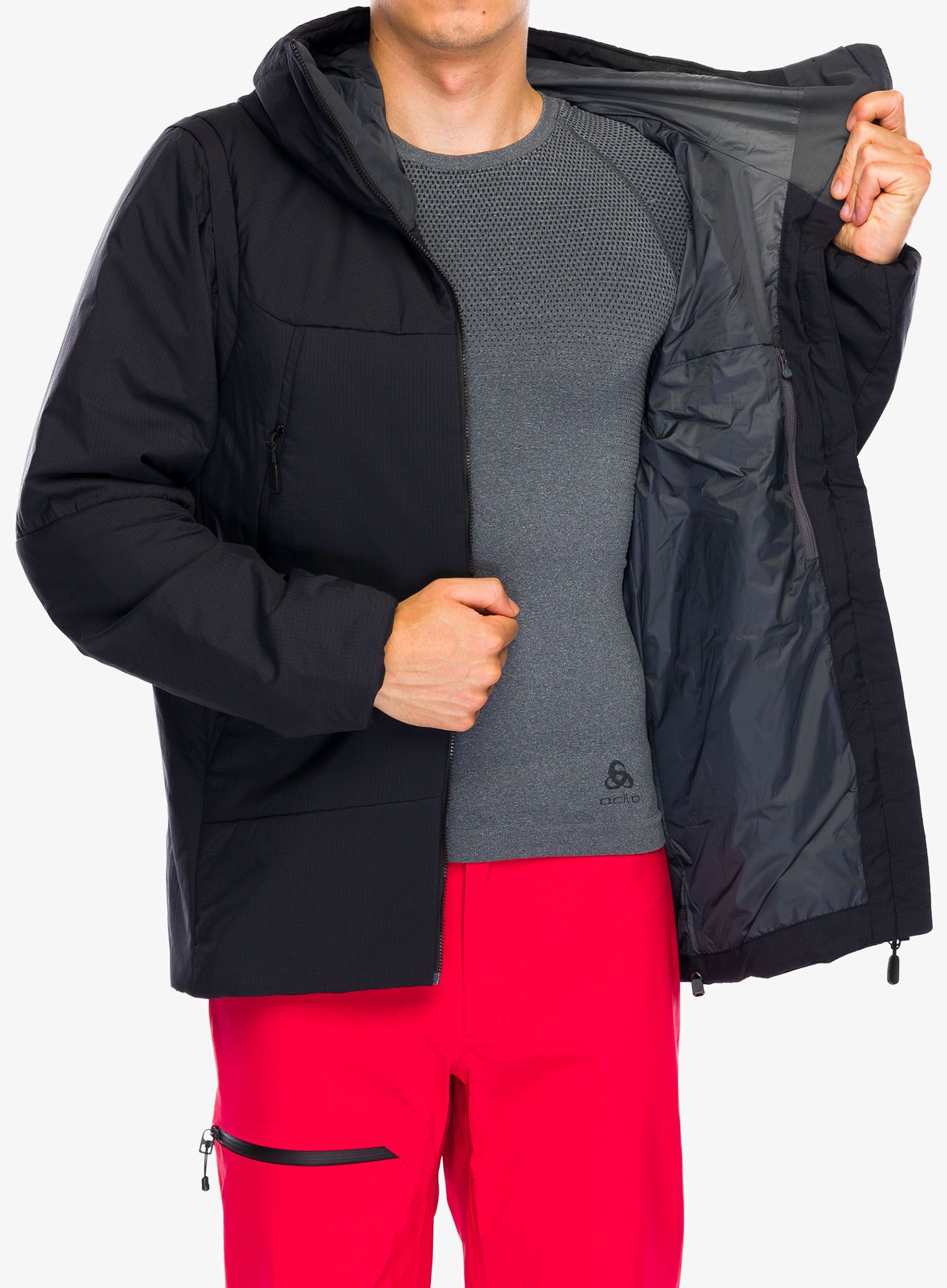 Zateplená bunda Norrona More Thermo60 Aero200 Jacket - caviar