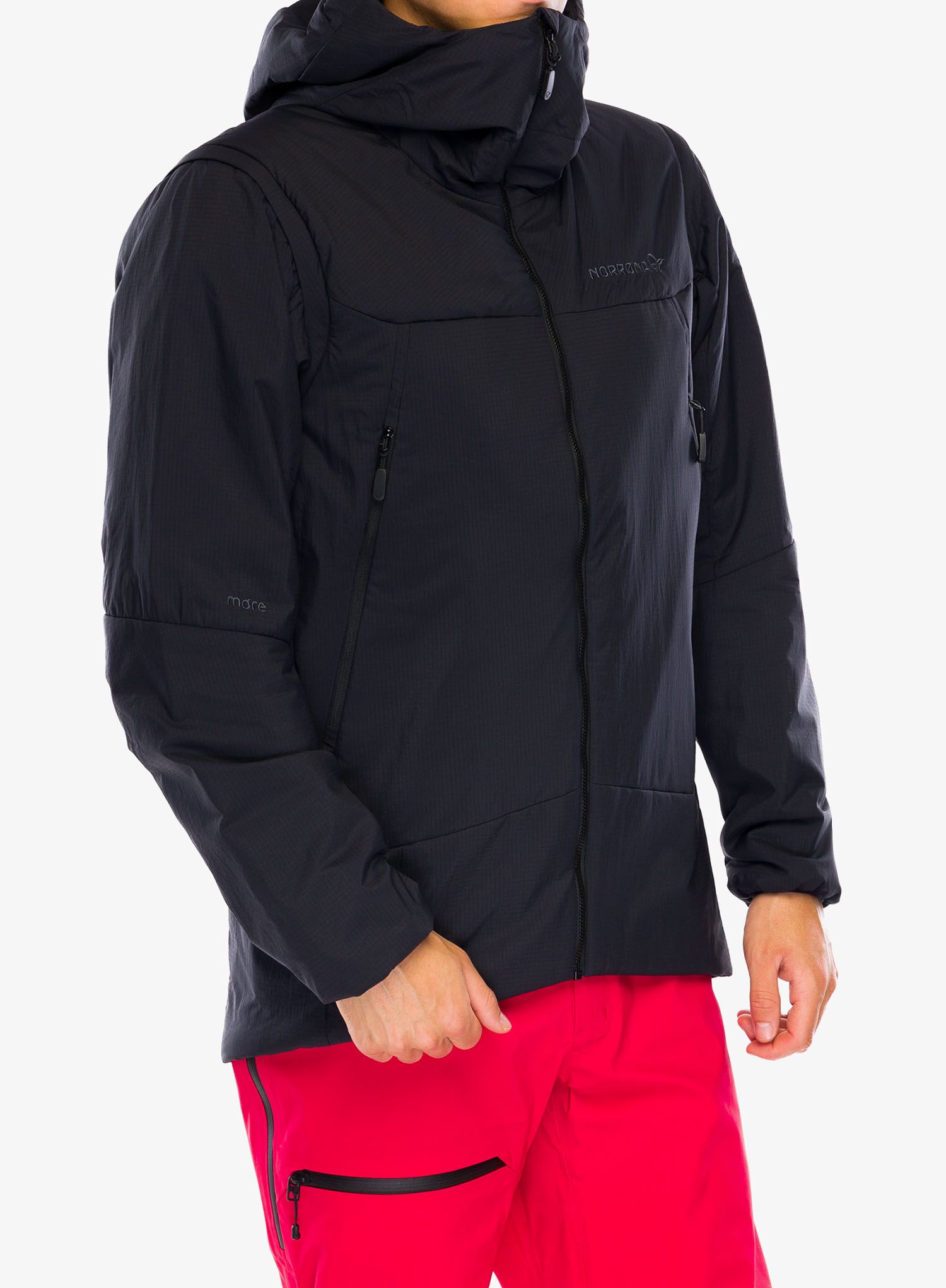 Zateplená bunda Norrona More Thermo60 Aero200 Jacket - caviar
