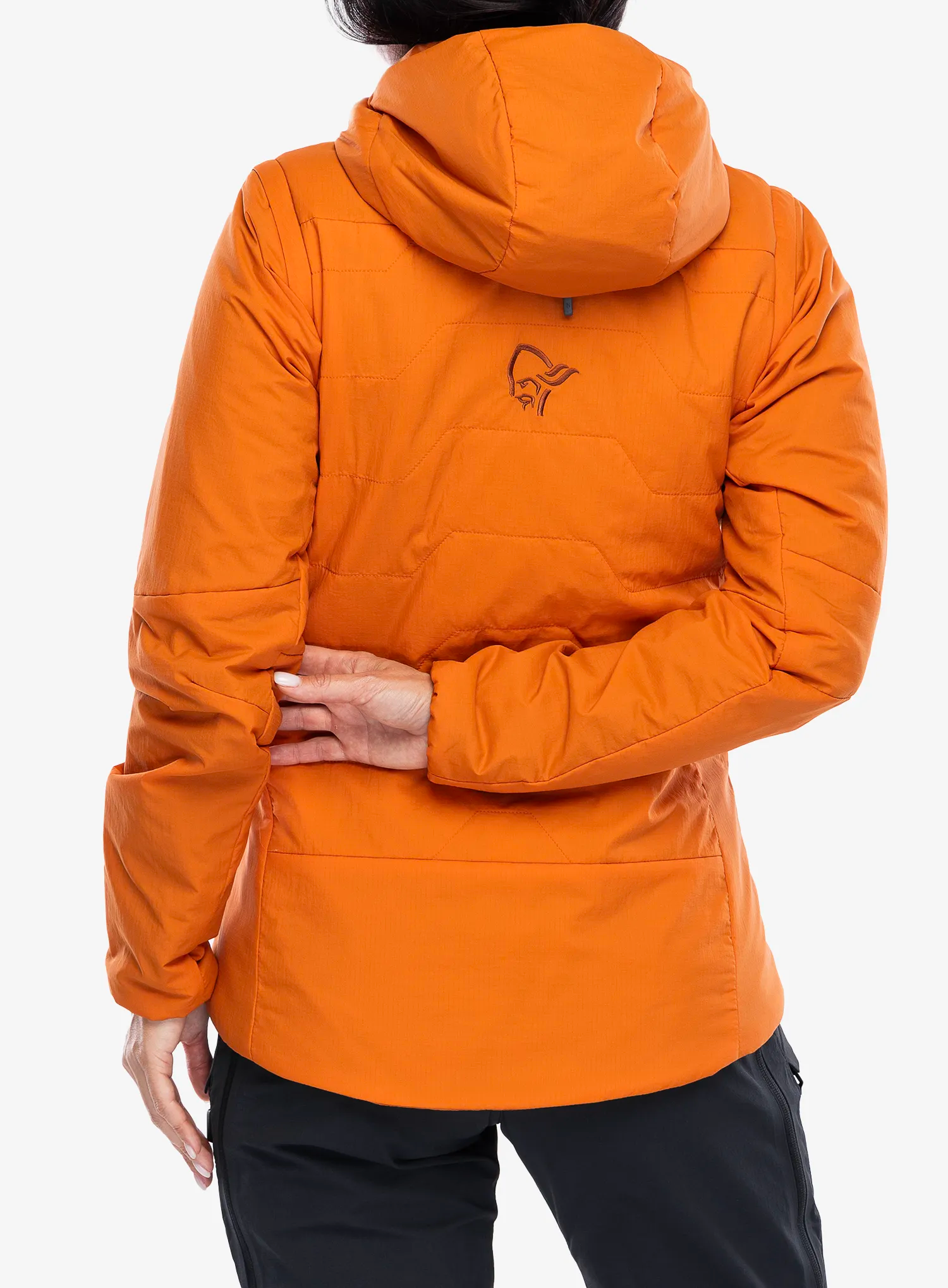 Zateplená bunda dámská Norrona More Thermo60 Aero200 Jacket - gold flame