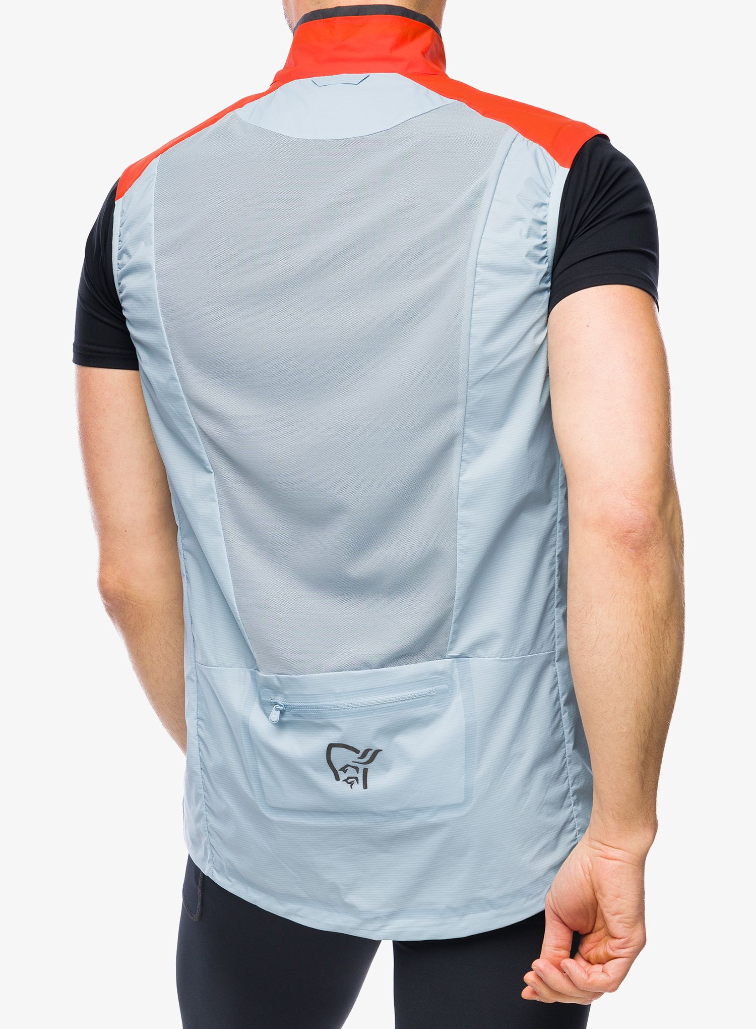 Vesta Norrona Senja Aero90 Vest - arednalin/blue fog