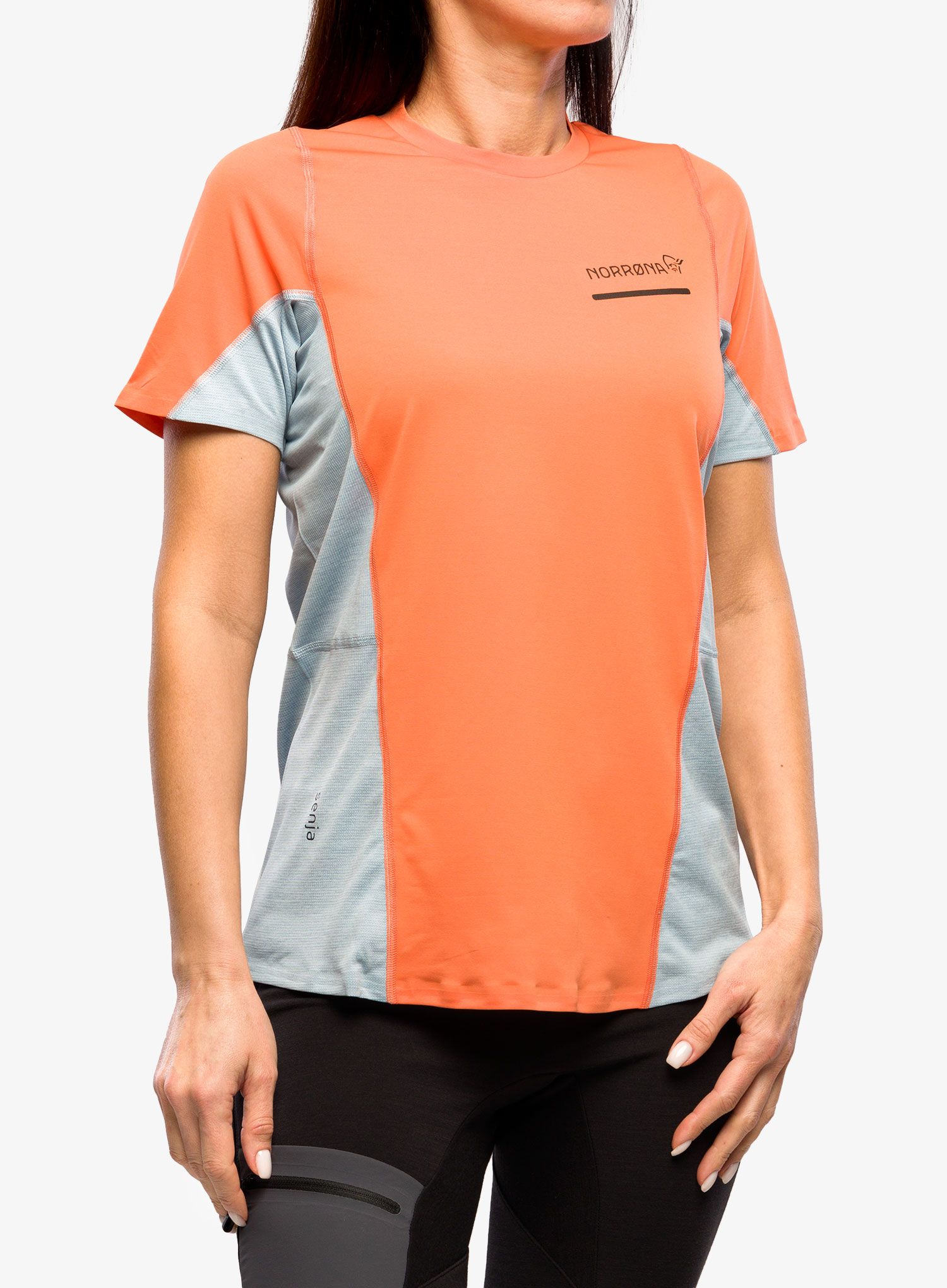 Běžecké tričko dámské Norrona Senja Equaliser Lightweight T-Shirt - flamingo