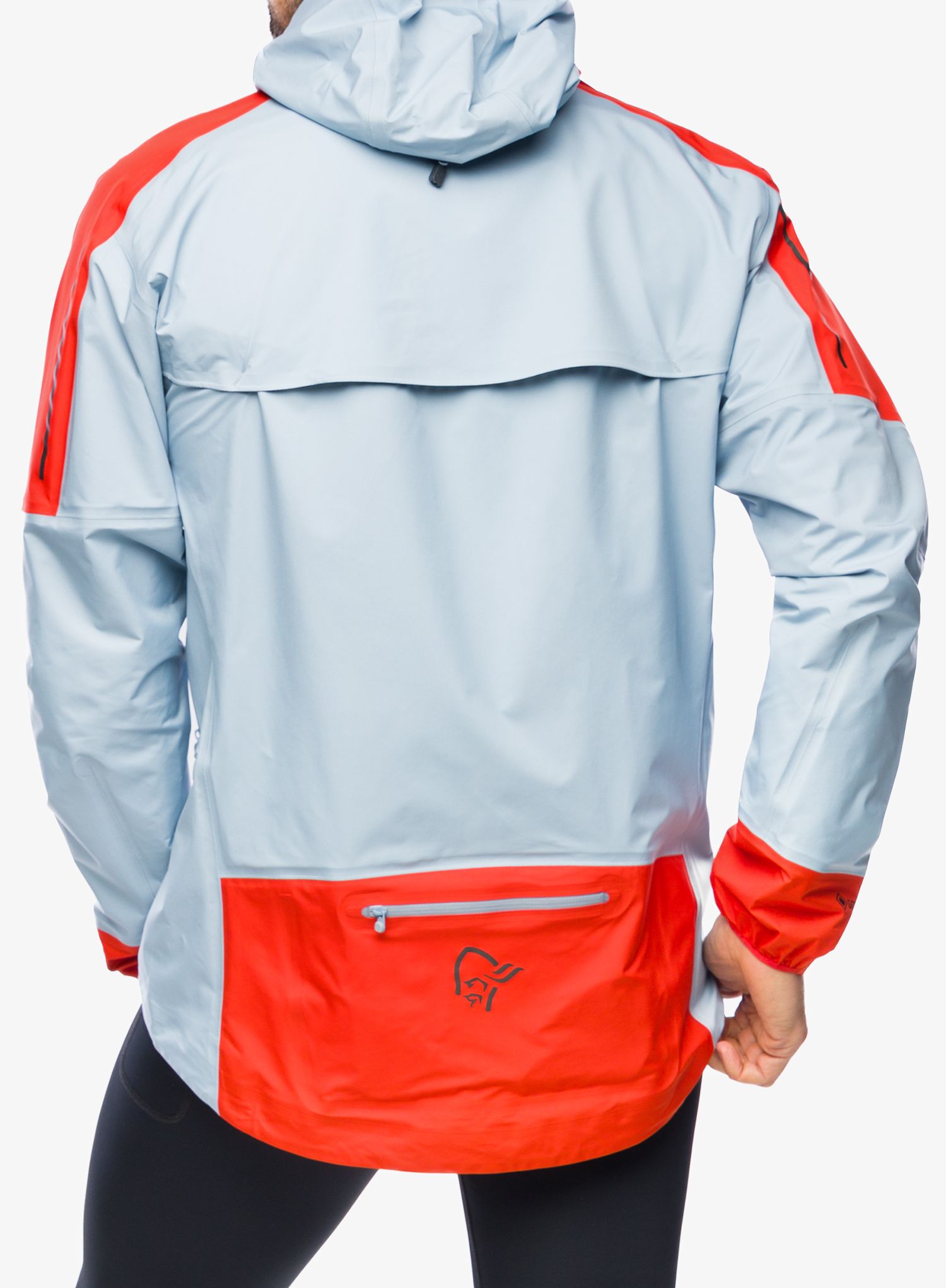 Bunda na běhání Norrona Senja GORE-TEX Active Jacket - arednalin/blue fog