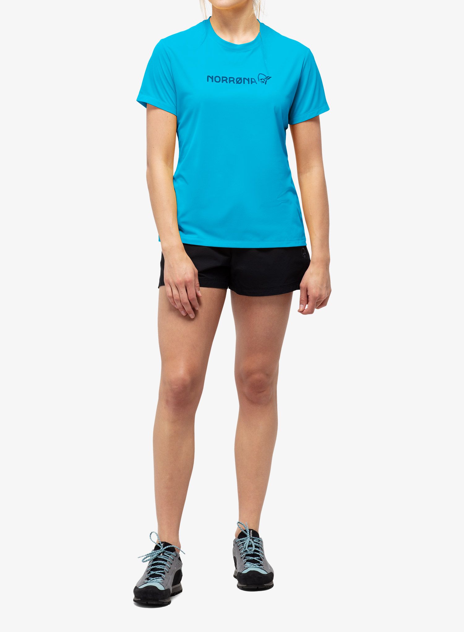Dámské rychleschnoucí triko Norrona Tech T-Shirt - aquarius