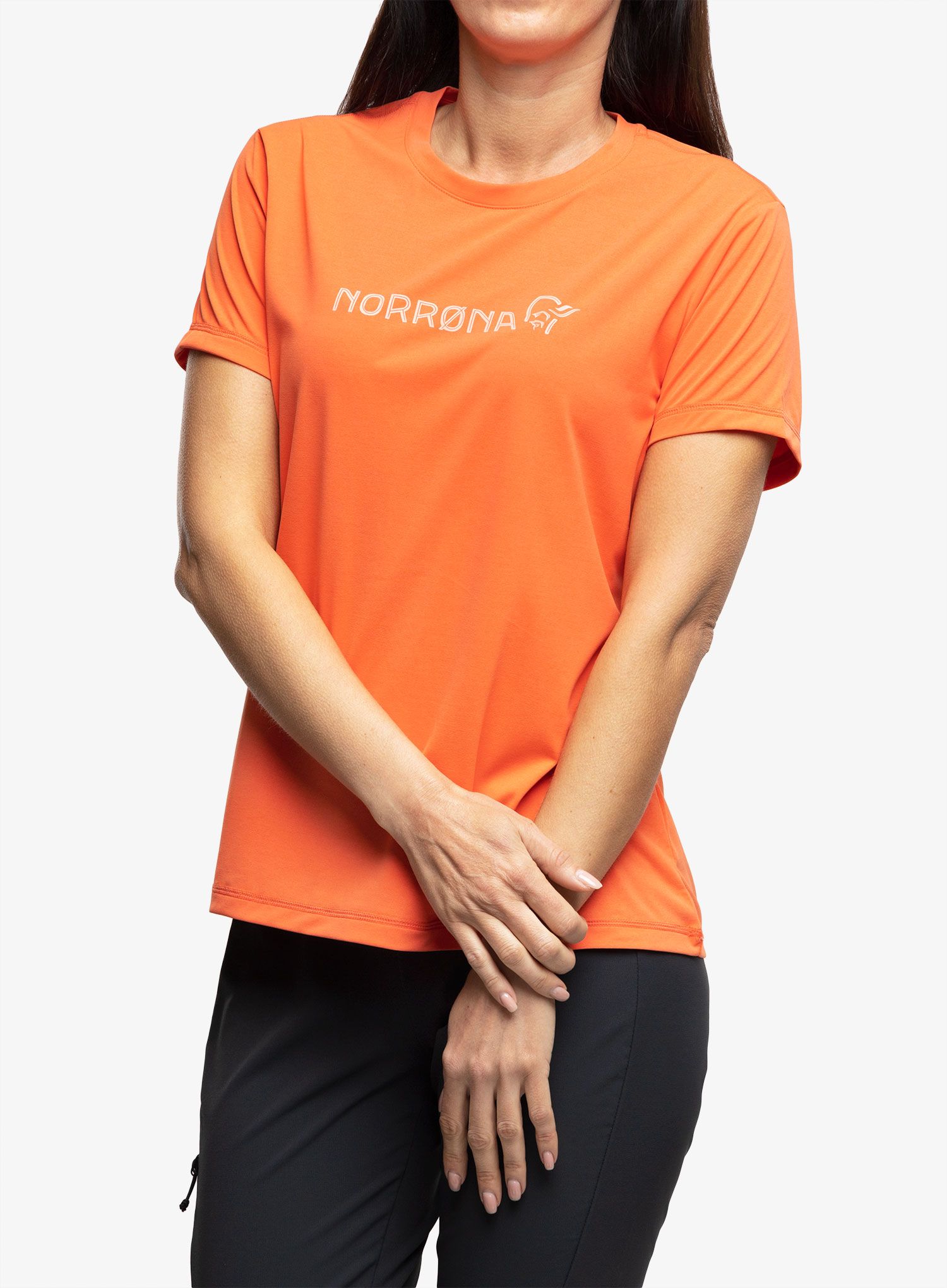 Dámské tričko Norrona Tech T-Shirt - orange alert