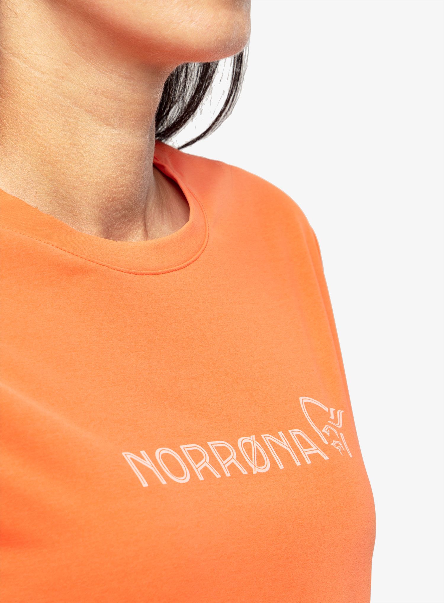 Dámské tričko Norrona Tech T-Shirt - orange alert