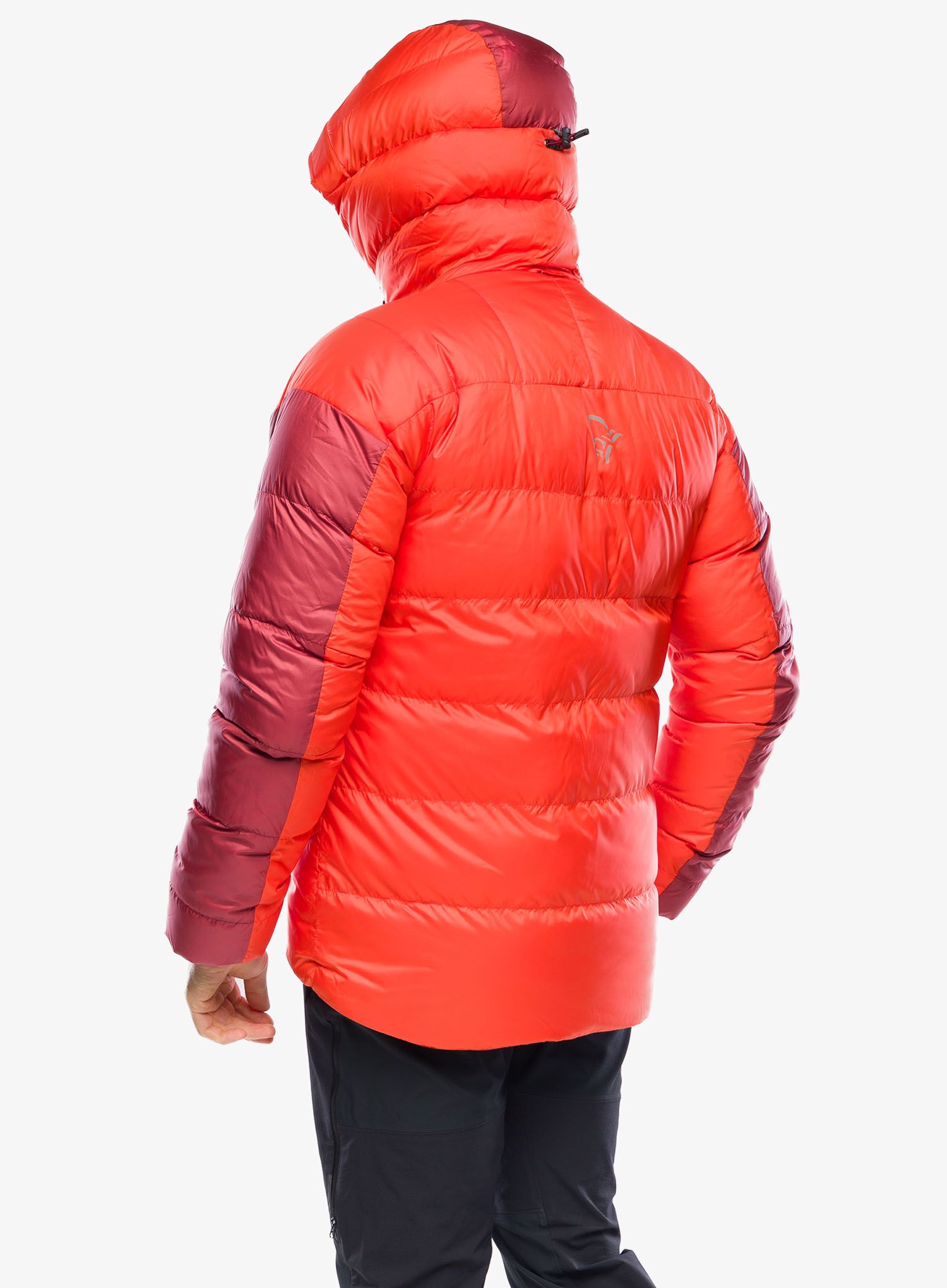 Péřová bunda Norrona Trollveggen Down850 Jacket - arednalin/rhubarb
