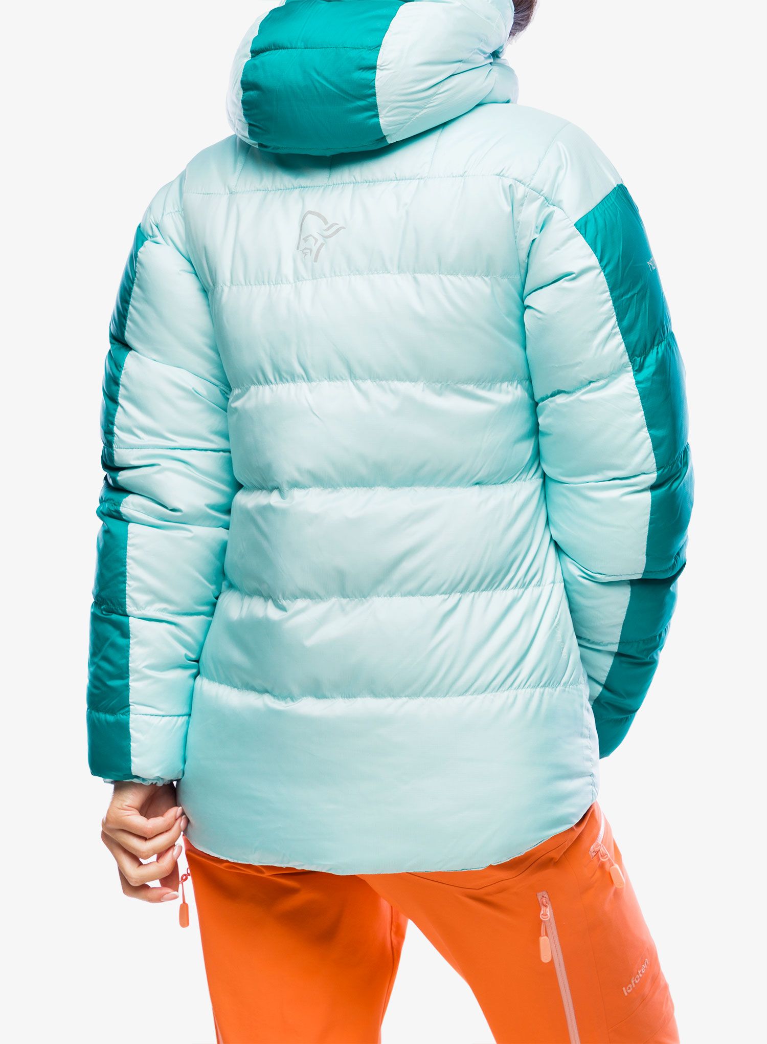 Dámská péřová bunda Norrona Trollveggen Down850 Jacket - clearwater