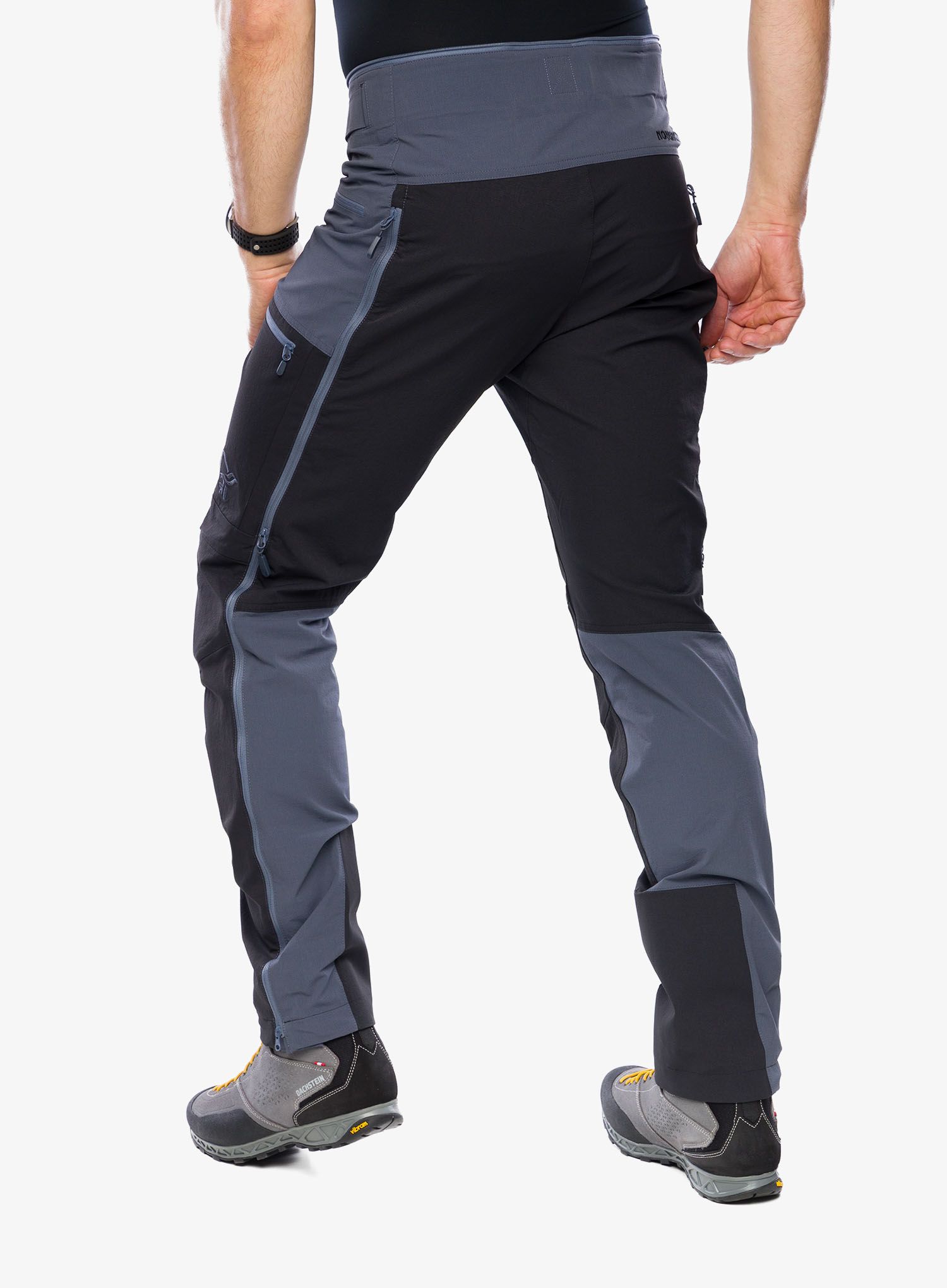 Softshellové kalhoty pánské Norrona Trollveggen Flex1 Pants - cool black/caviar