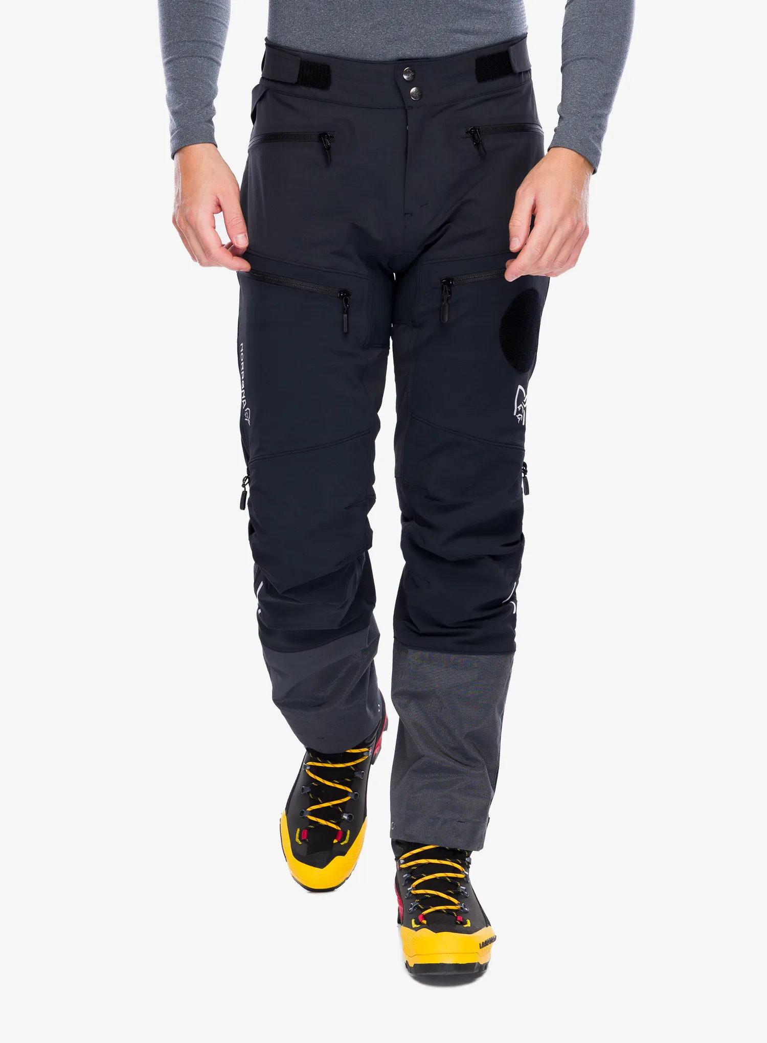 Softshell kalhoty Norrona Trollveggen Flex1 Rescue Pants - caviar
