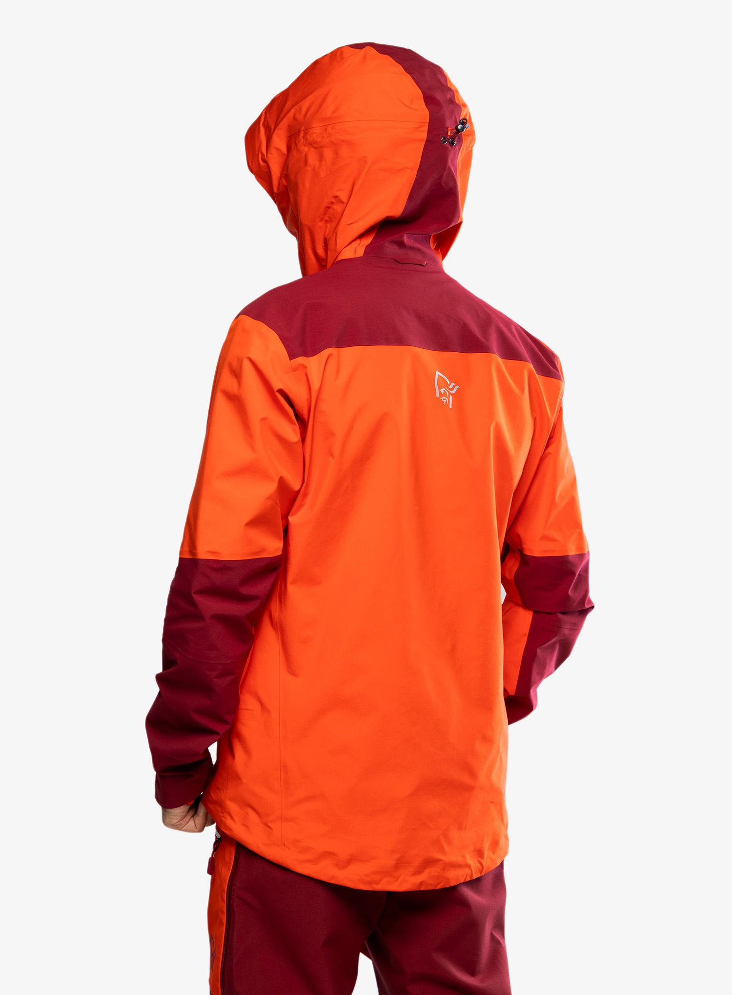 Bunda s membránou Norrona Trollveggen GORE-TEX Pro Light Jacket - arednalin/rhubarb