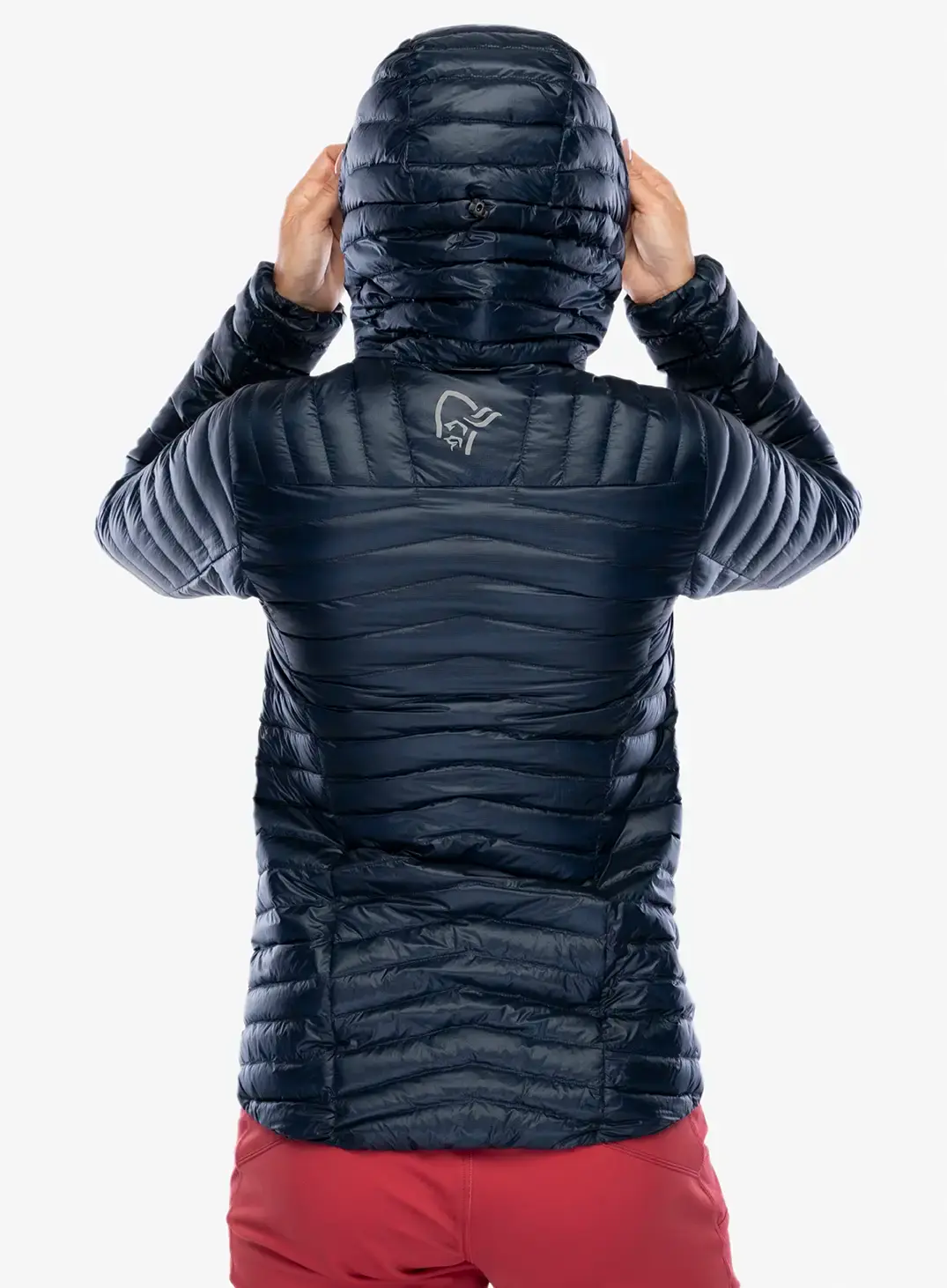 Dámská péřová bunda Norrona Trollveggen Superlight Down800 Hood - indigo night