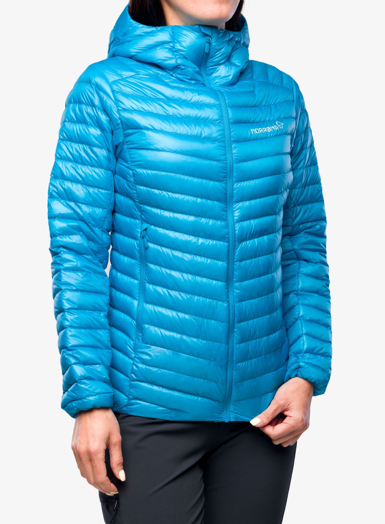 Dámská bunda Norrona Trollveggen Superlight Down850 Hood - hawaiian