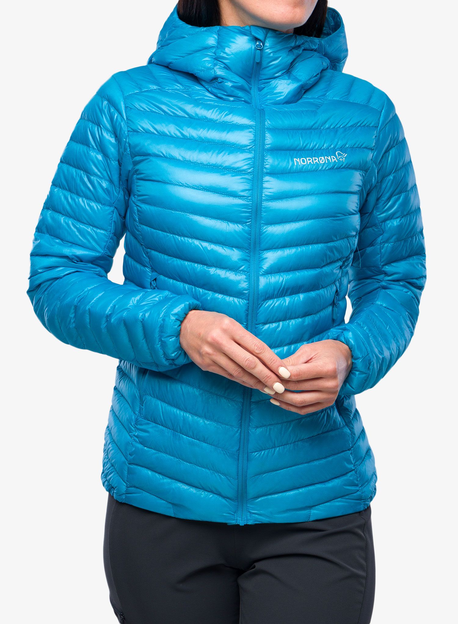 Dámská bunda Norrona Trollveggen Superlight Down850 Hood - hawaiian