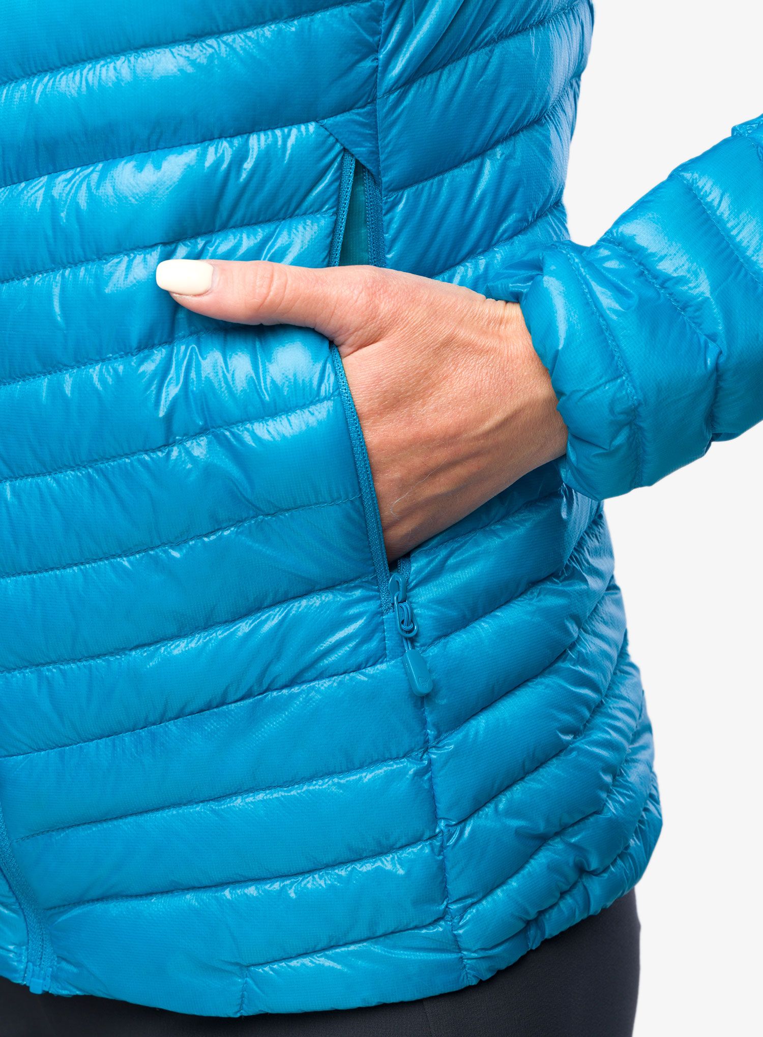 Dámská bunda Norrona Trollveggen Superlight Down850 Hood - hawaiian