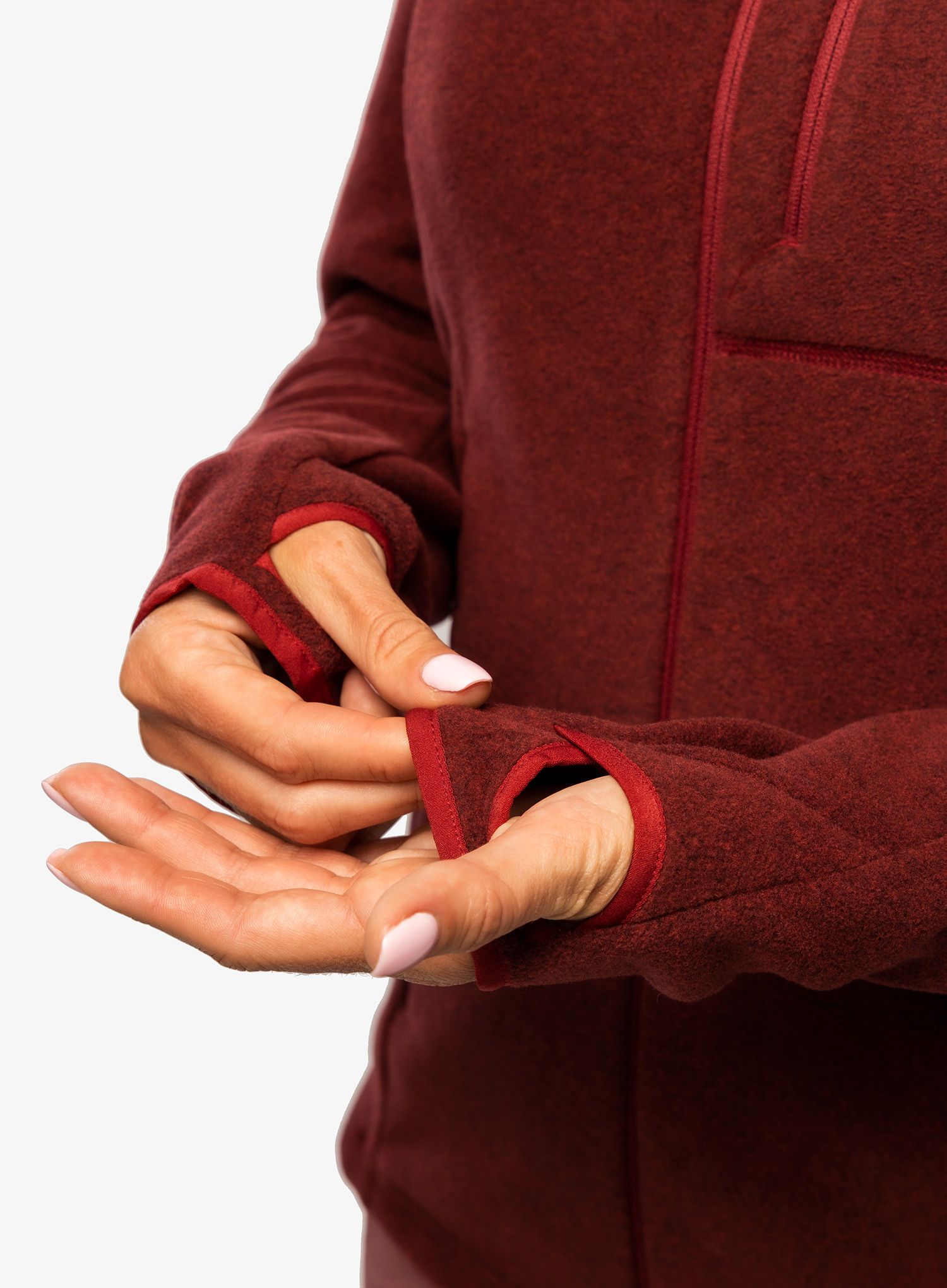 Fleecová mikina dámská Norrona Warm2 Jacket - rhubarb melange