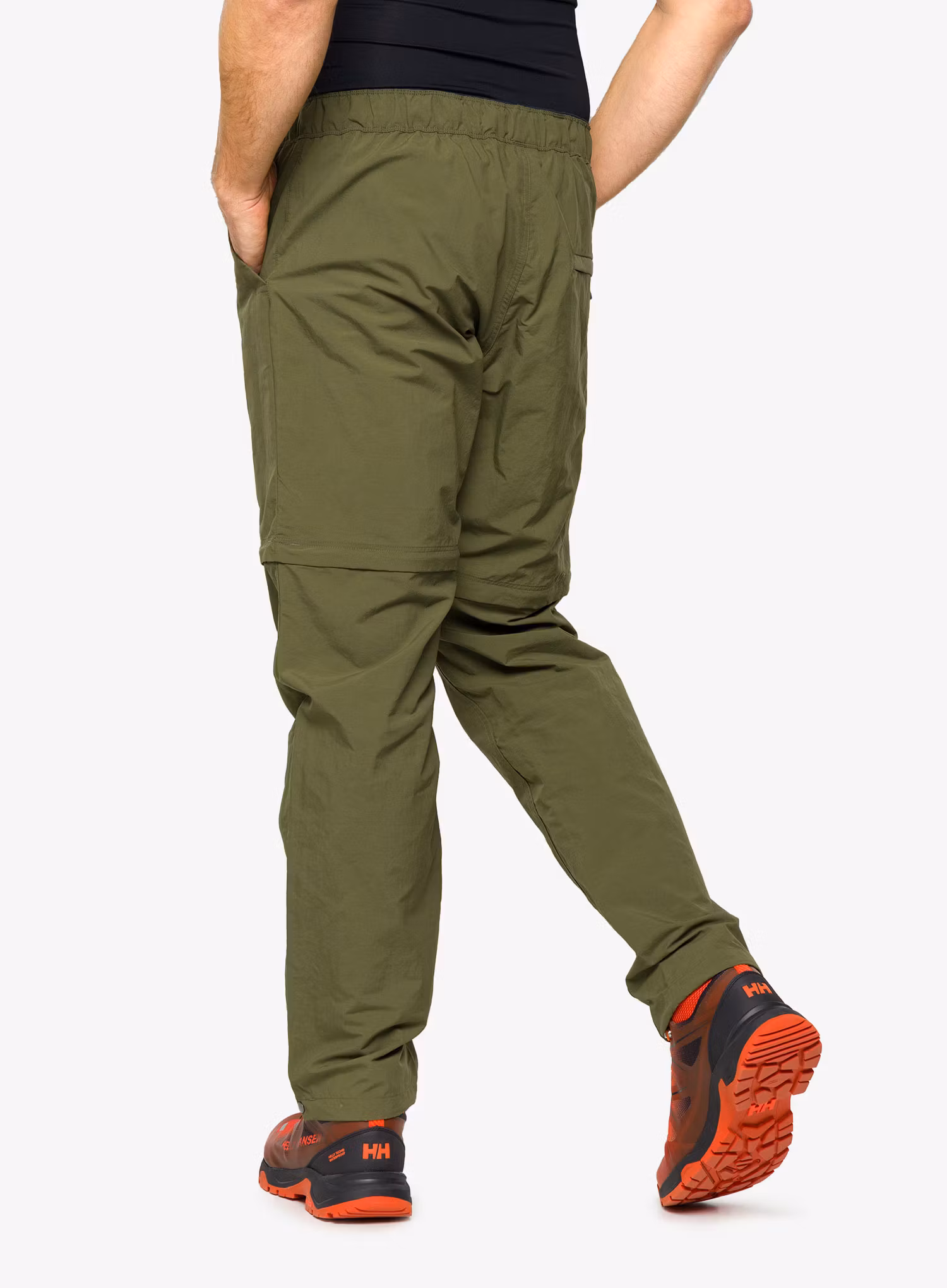 Kalhoty s odepínacími nohavicemi Norrona Zip-Off Pants - olive night