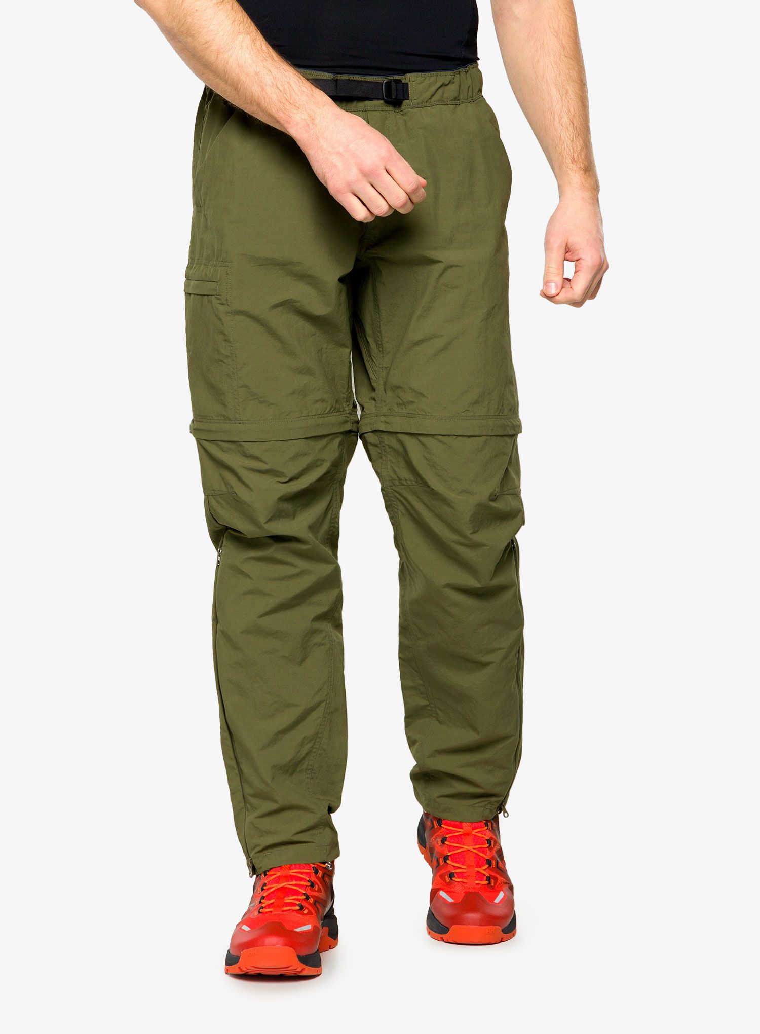 Kalhoty s odepínacími nohavicemi Norrona Zip-Off Pants - olive night