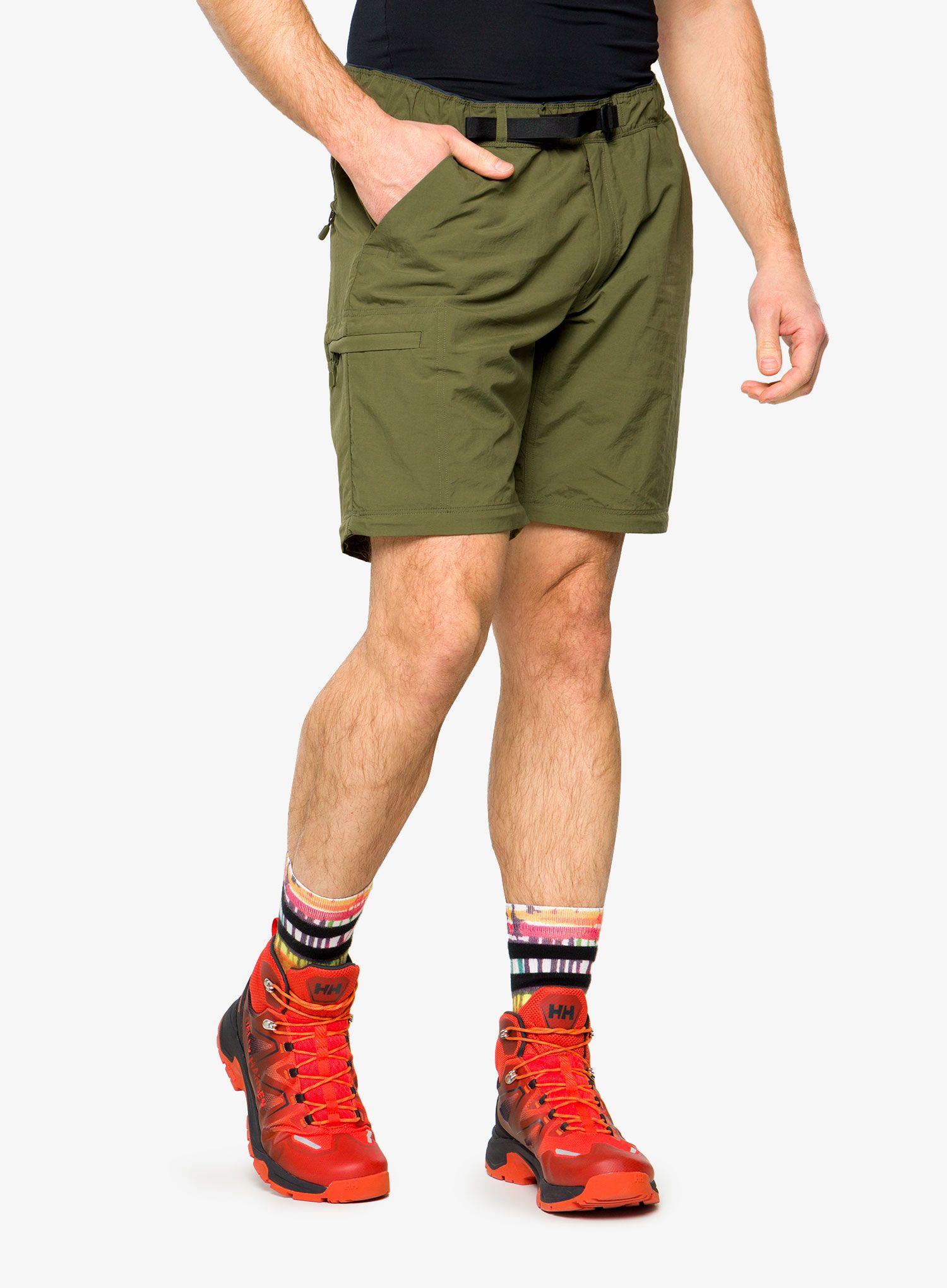 Kalhoty s odepínacími nohavicemi Norrona Zip-Off Pants - olive night