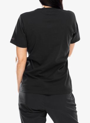 Bavlněné tričko dámské Norrona /29 Cotton Activity Embroidery T-Shirt - caviar