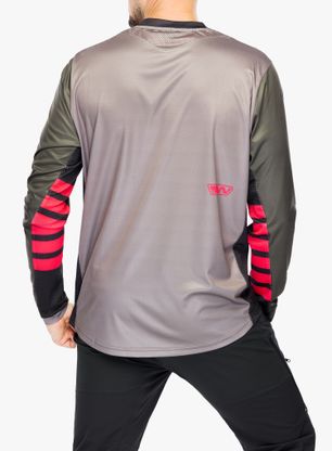 Enduro mikina Northwave Edge 2 Jersey Long Sleeve - forest green/sand