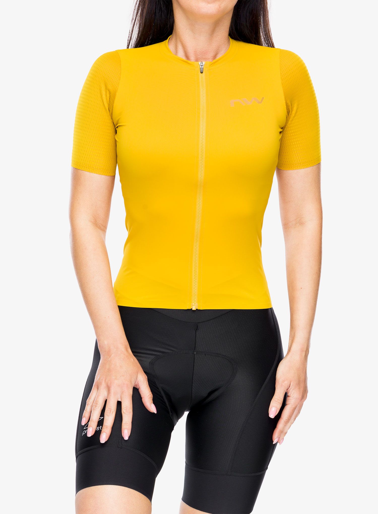 Cyklo triko dámské Northwave Extreme 2 Jersey Short Sleeve - ochre