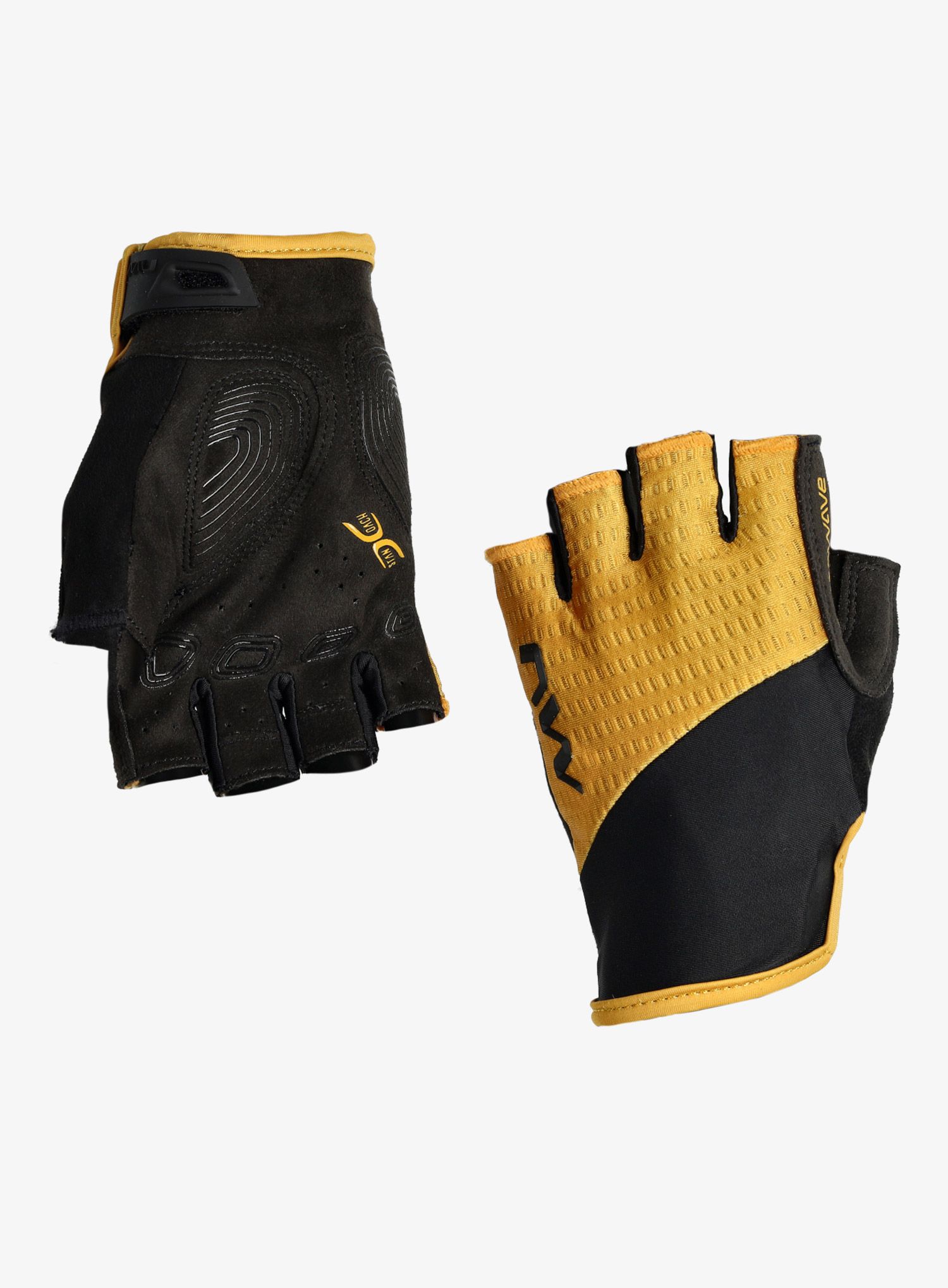 Rukavice na kolo Northwave Fast Short Finger Glove - ochre/black