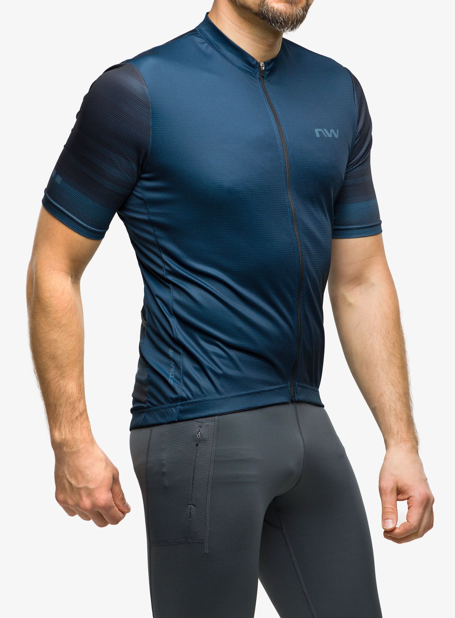 Cyklistické triko Northwave Origin Jersey Short Sleeve  - deep blue