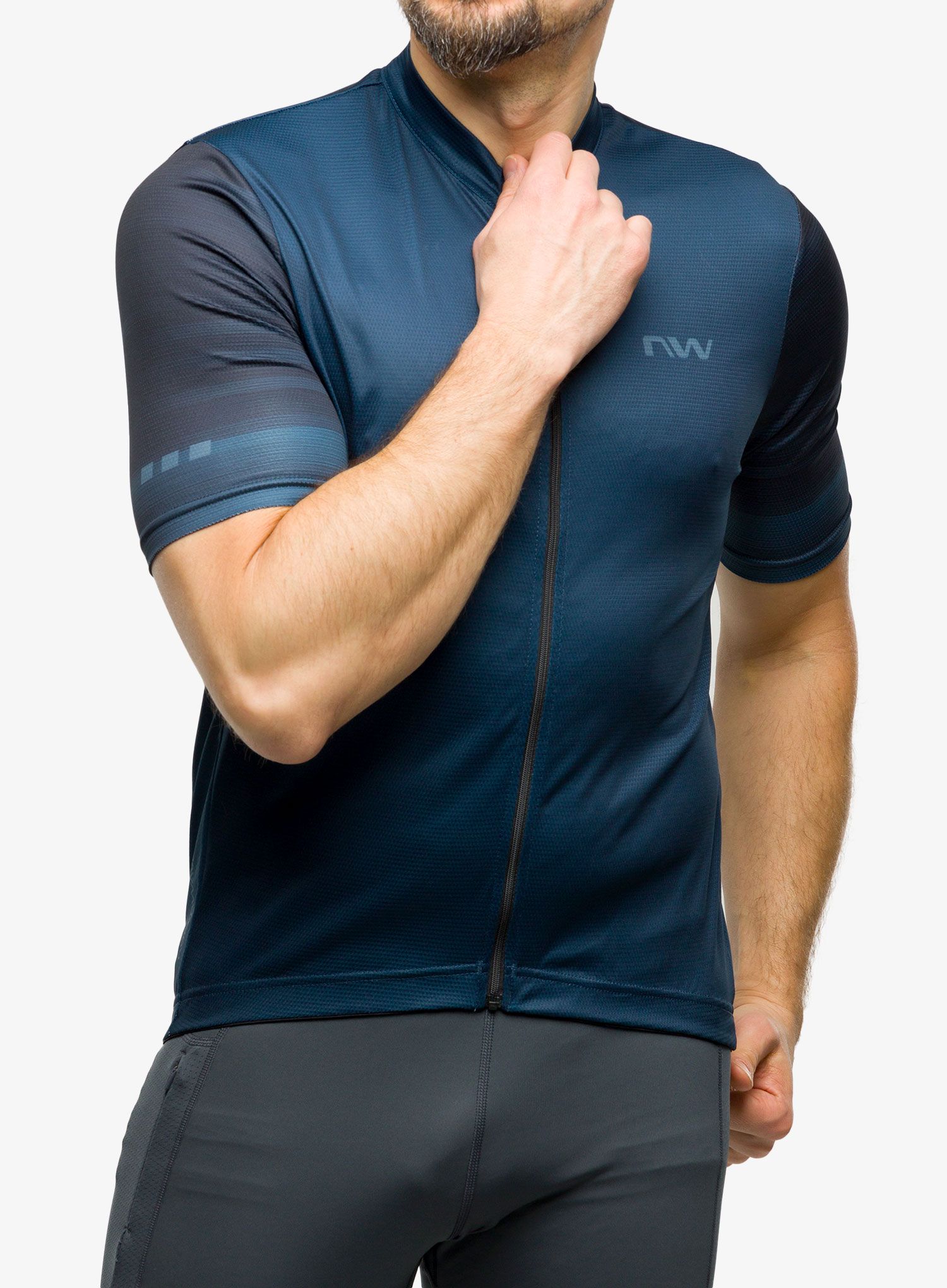 Cyklistické triko Northwave Origin Jersey Short Sleeve  - deep blue
