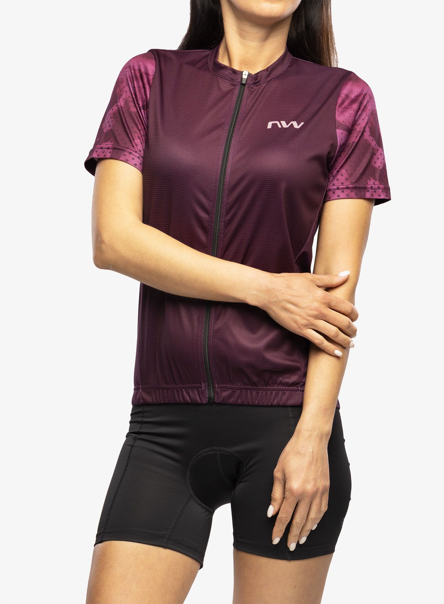 Dámské cyklistické triko Northwave Origin Woman Jersey Short Sleeve  - purple