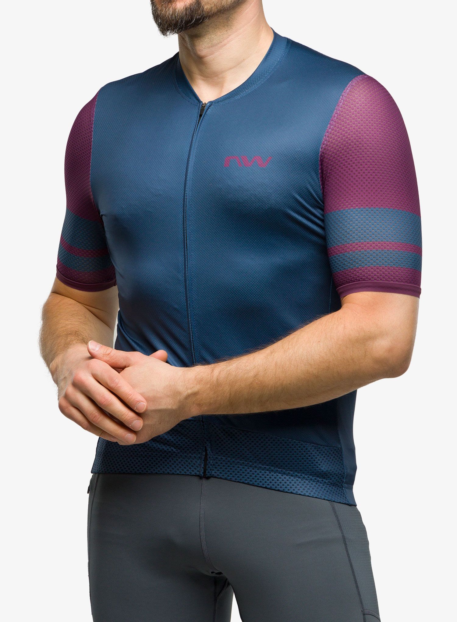 Cyklotriko Northwave Storm Air Jersey Short Sleeve  - deep blue/purple