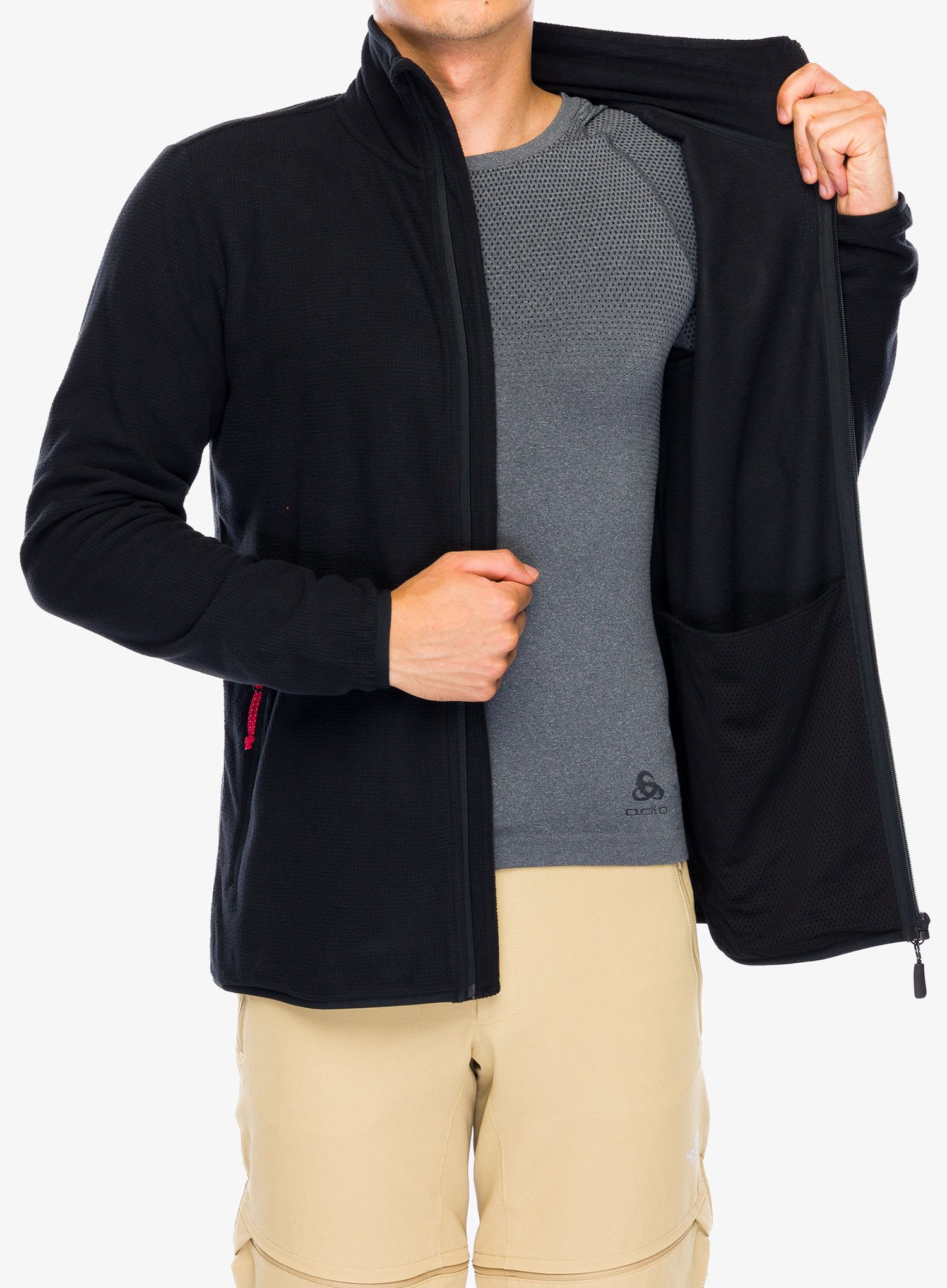 Fleece mikina Oakley Alpine Full Zip Sweatshirt - blackout