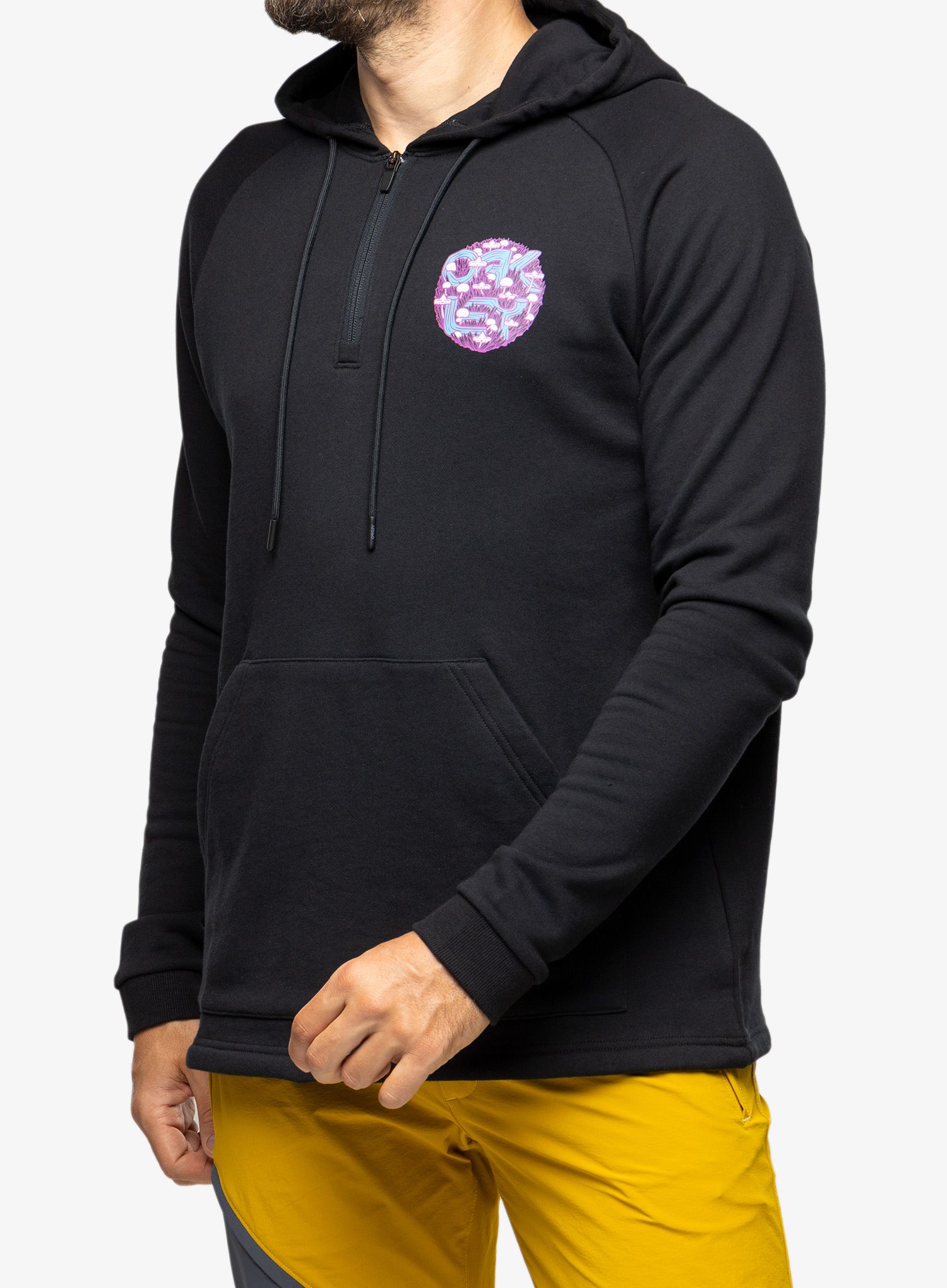 Mikina s kapucí Oakley Agaricus Nassa 1/4 Zip Hoodie - blackout