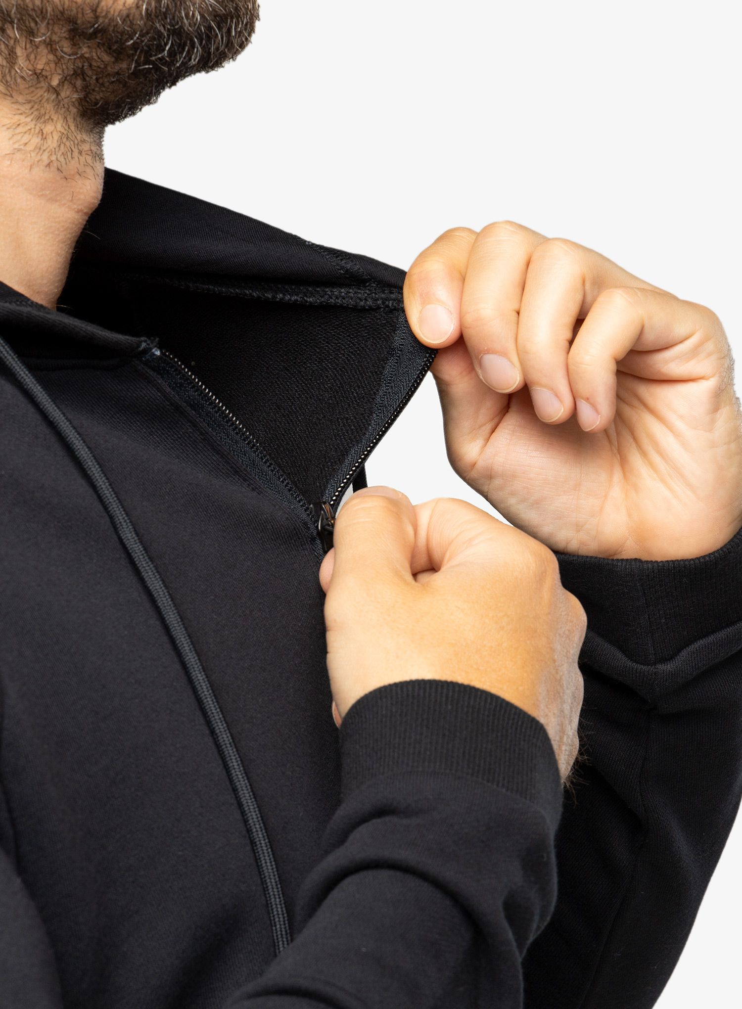 Mikina s kapucí Oakley Agaricus Nassa 1/4 Zip Hoodie - blackout
