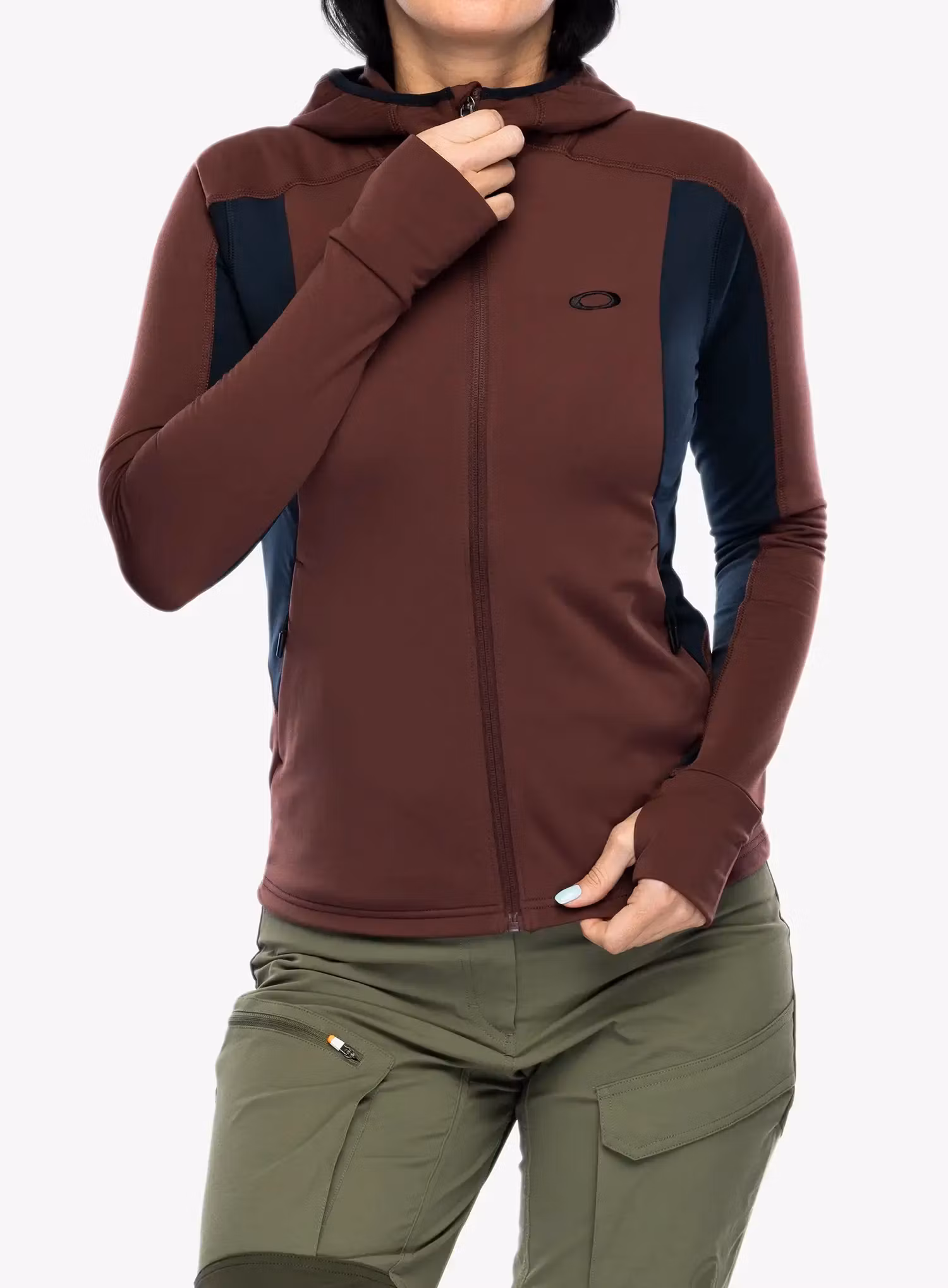 Mikina s kapucí Oakley Drift Tech Fleece - blackout/grenache