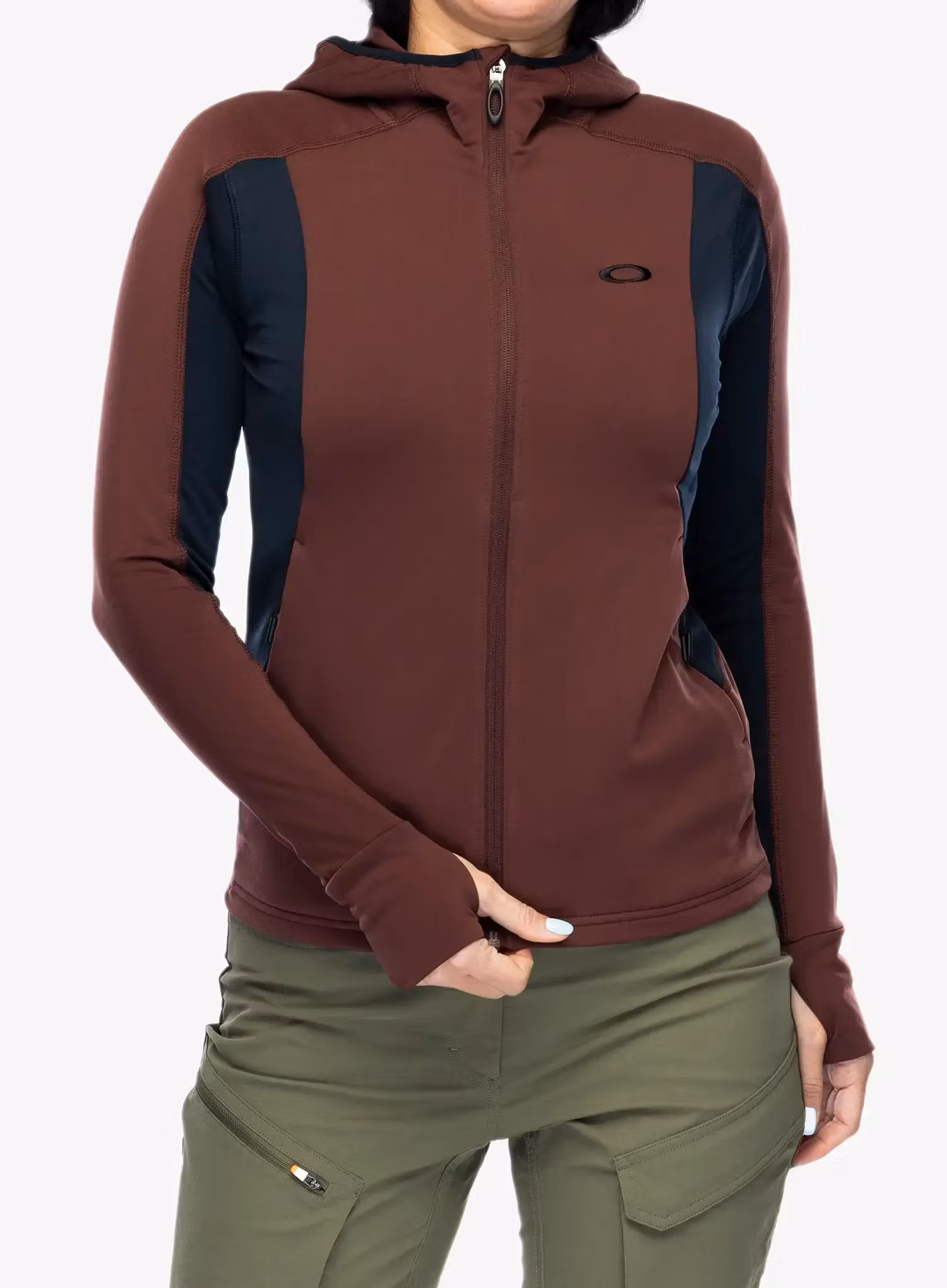 Mikina s kapucí Oakley Drift Tech Fleece - blackout/grenache