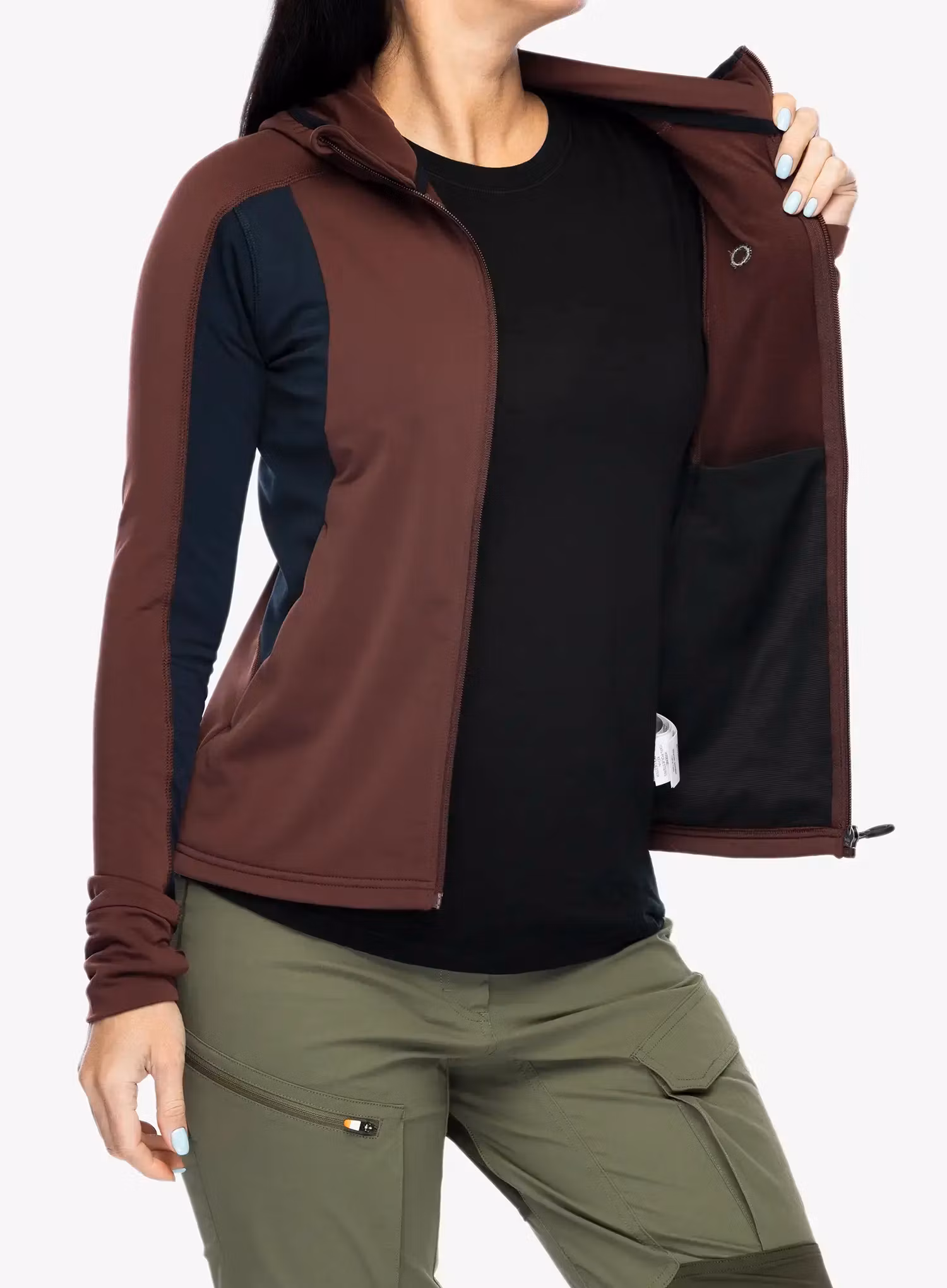 Mikina s kapucí Oakley Drift Tech Fleece - blackout/grenache