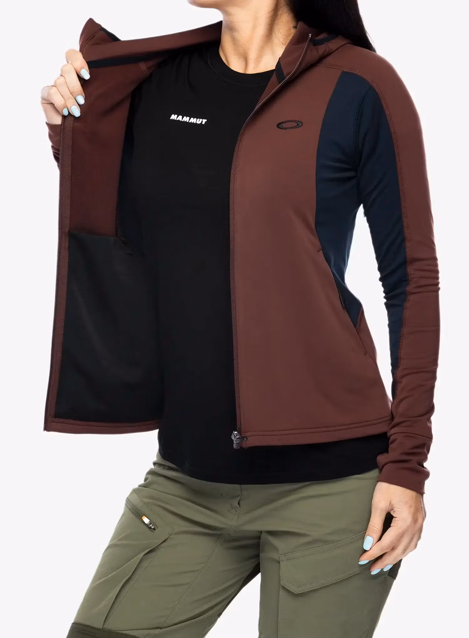 Mikina s kapucí Oakley Drift Tech Fleece - blackout/grenache