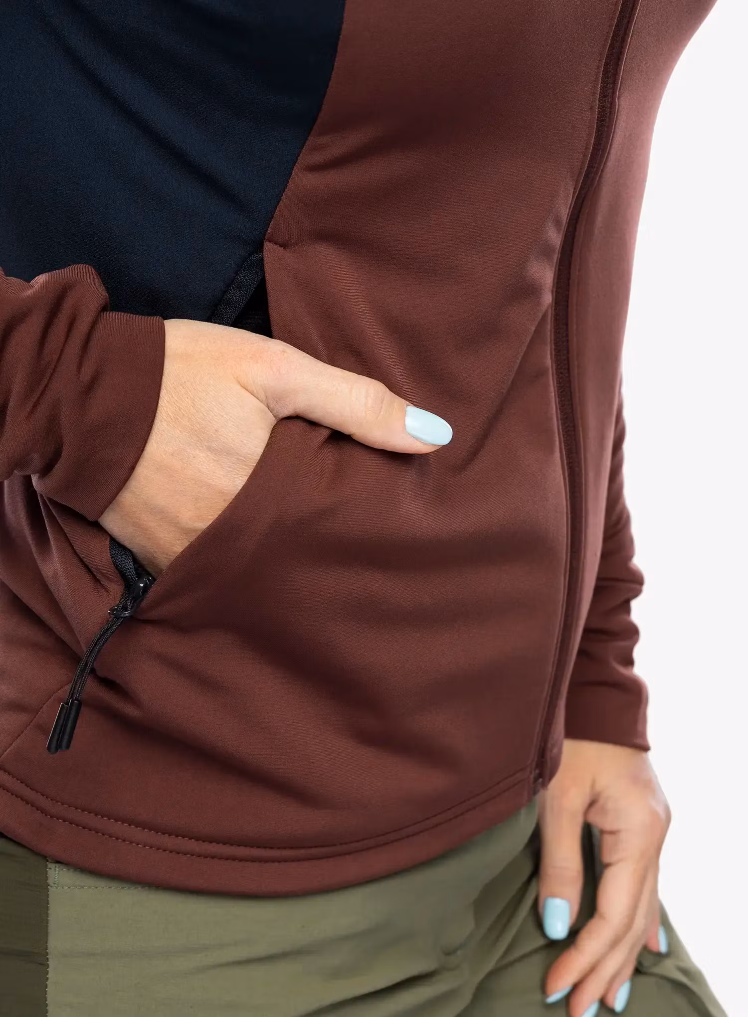 Mikina s kapucí Oakley Drift Tech Fleece - blackout/grenache