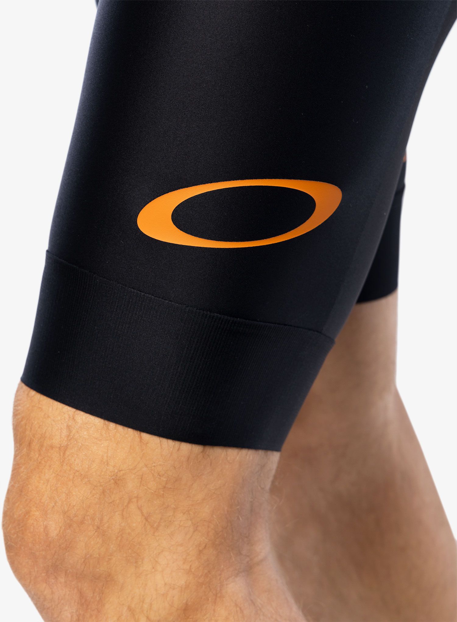Cyklistické kraťasy s vložkou Oakley Endurance Mix Bib - black/orange