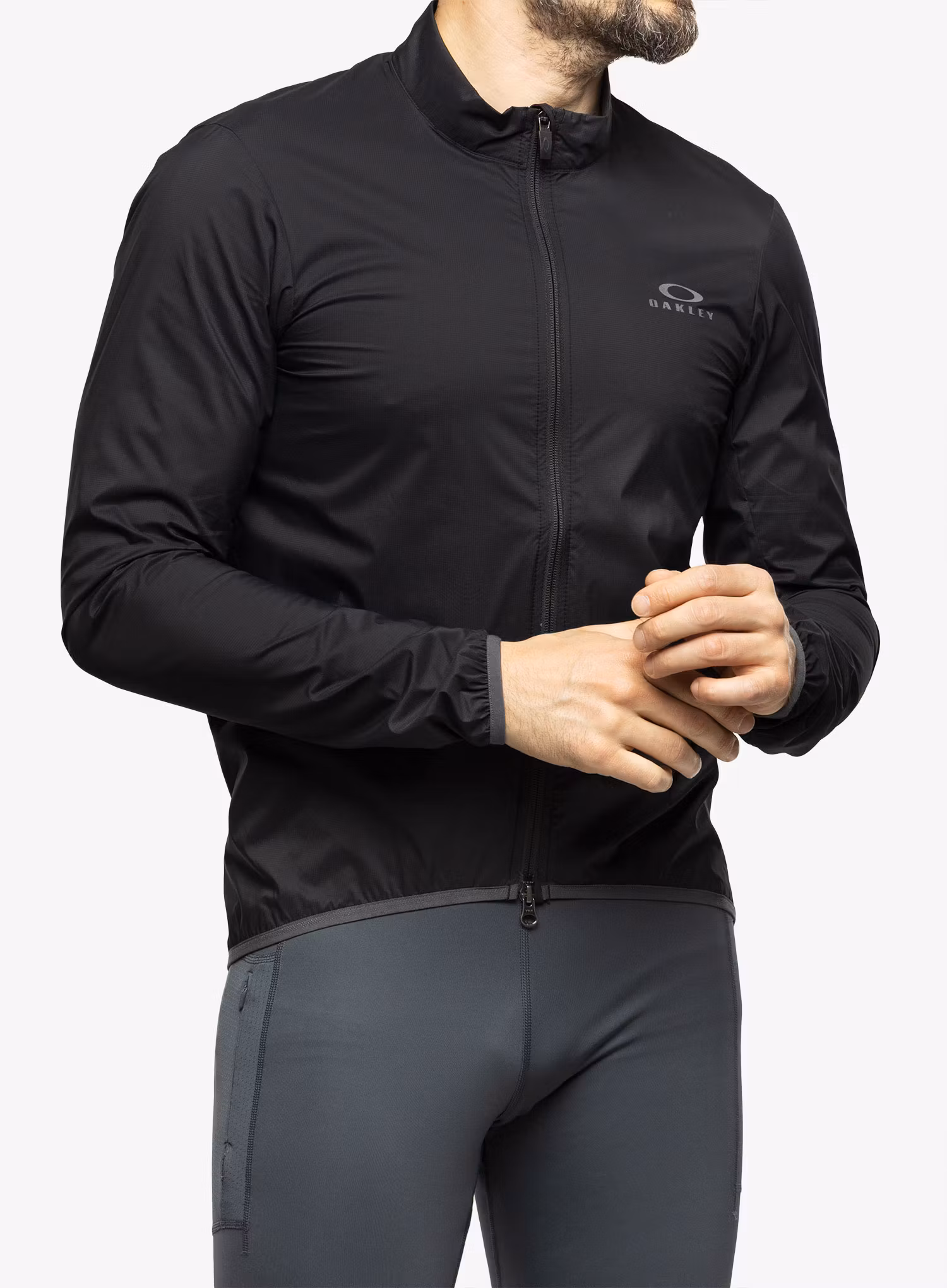 Bunda na kolo Oakley Endurance PKBL Wind Jacket - blackout