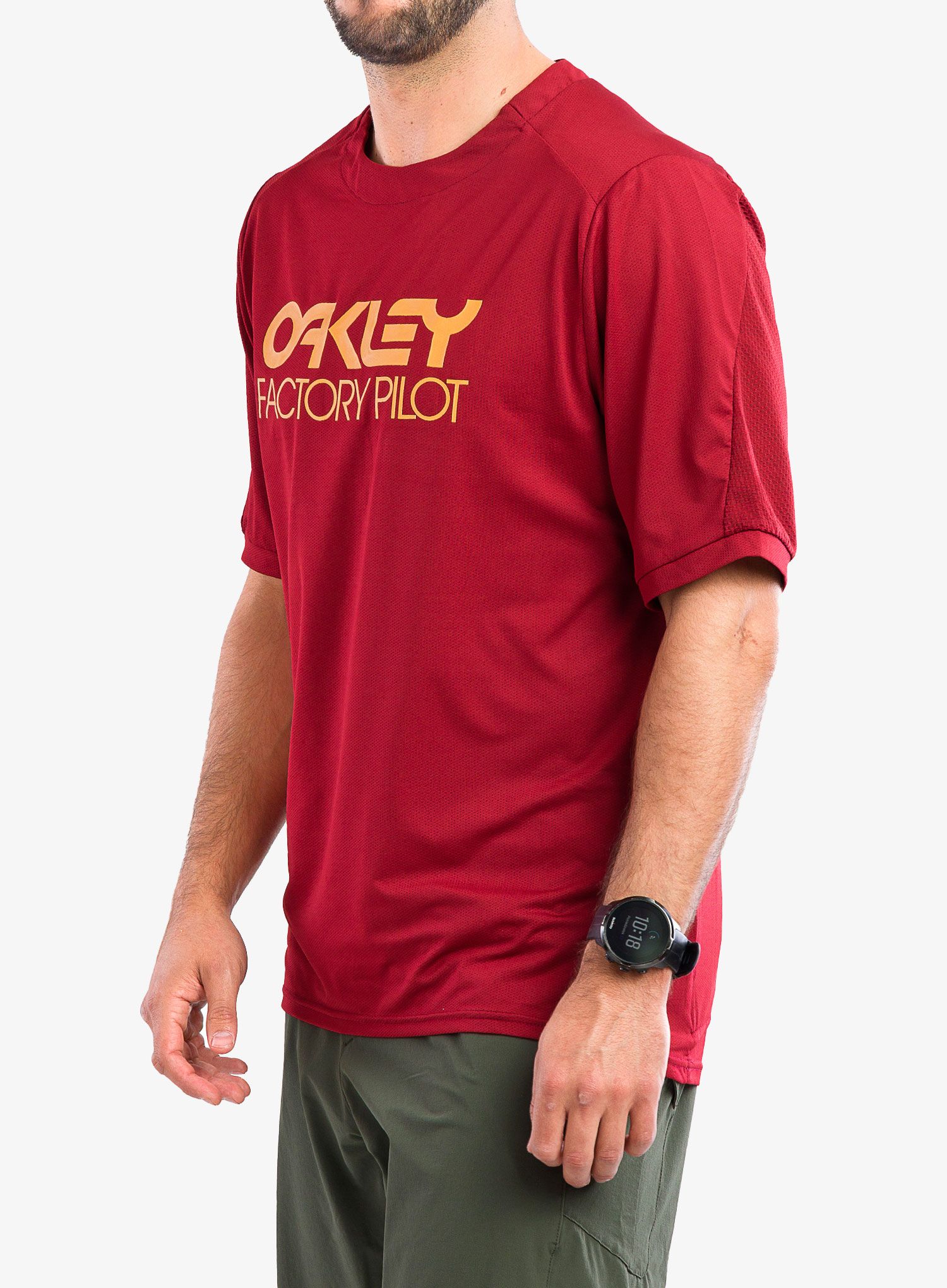 Rychleschnoucí tričko Oakley Factory Pilot Mtb SS Jersey II - iron red